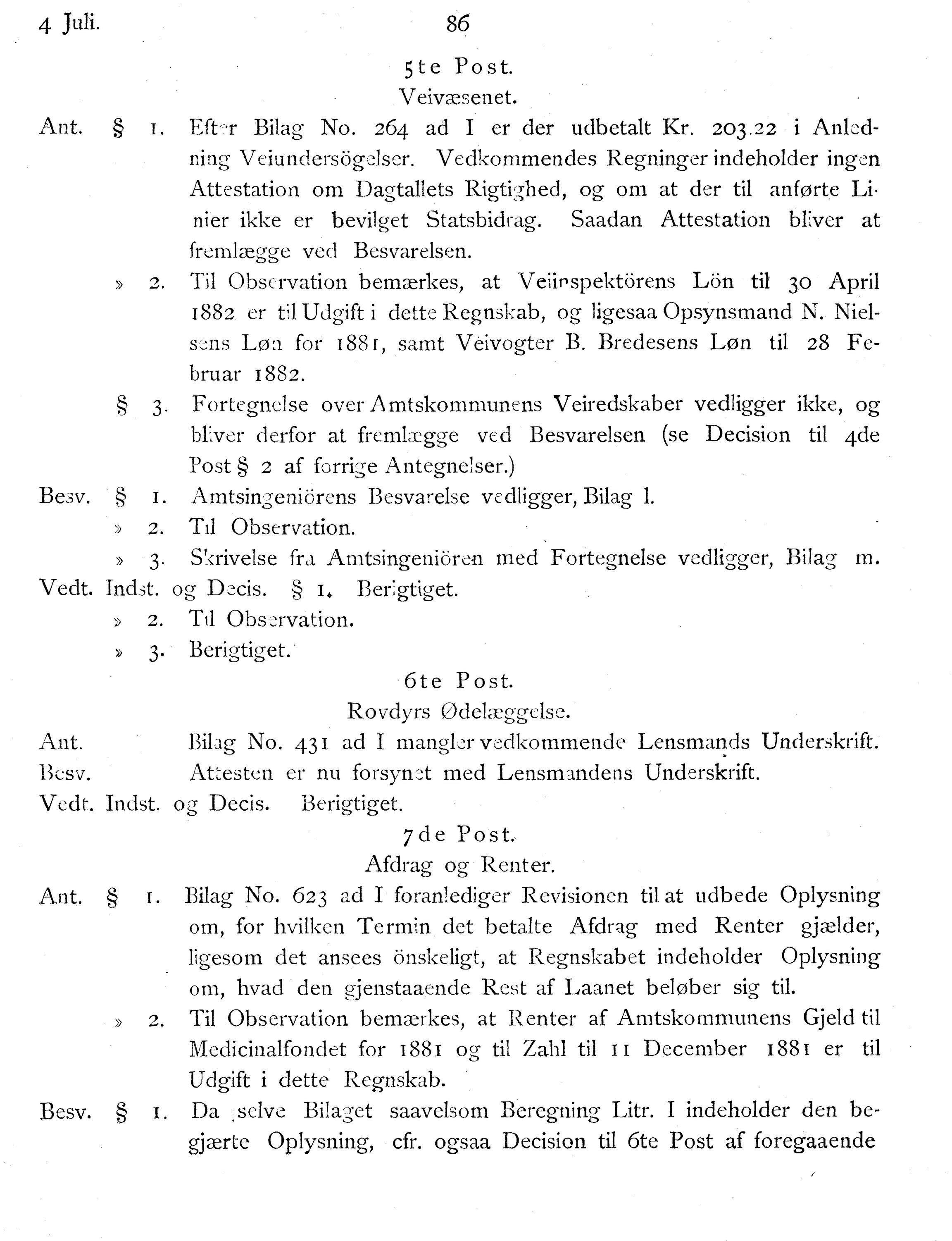 Nordland Fylkeskommune. Fylkestinget, AIN/NFK-17/176/A/Ac/L0014: Fylkestingsforhandlinger 1881-1885, 1881-1885