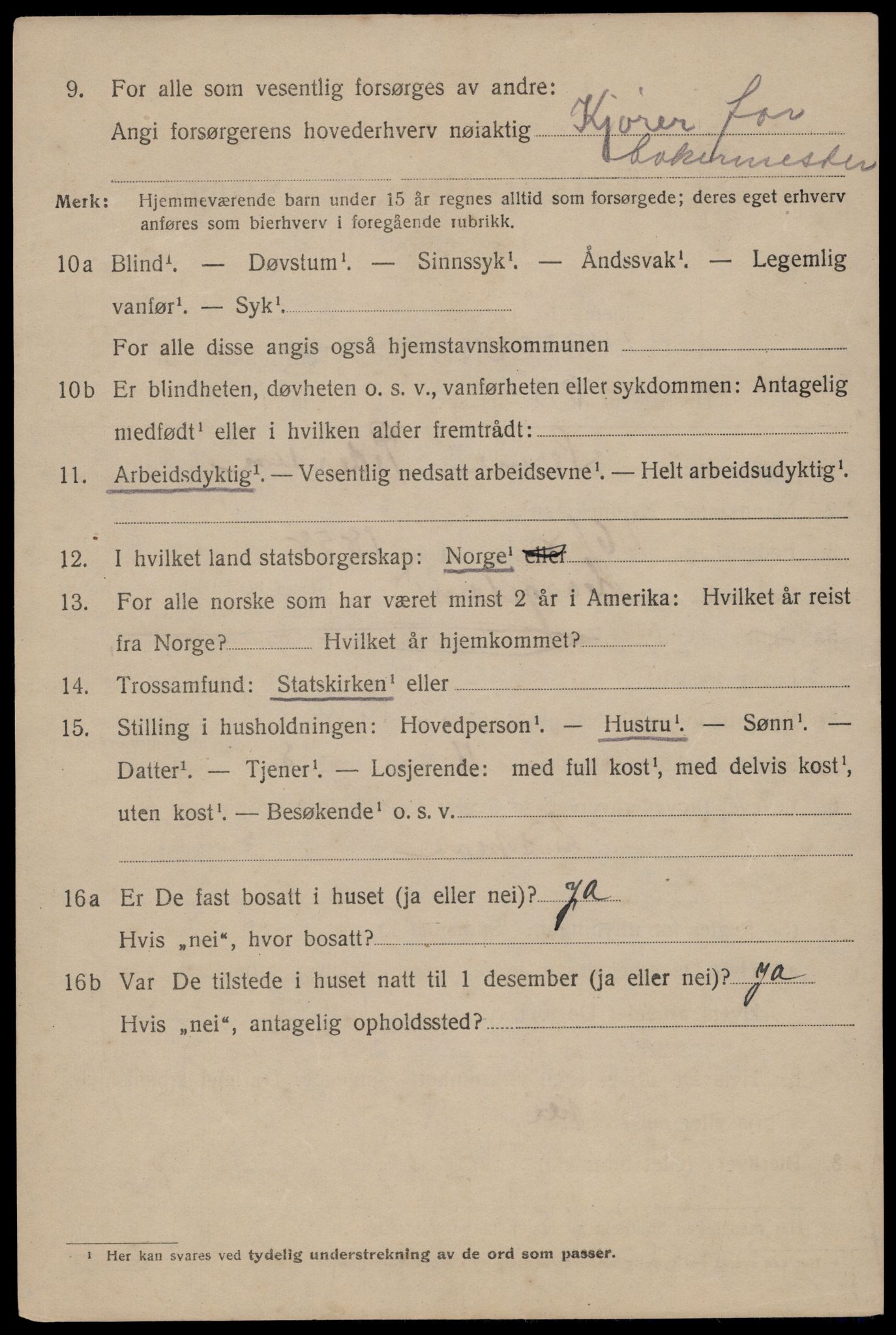 SAST, 1920 census for Haugesund, 1920, p. 12810