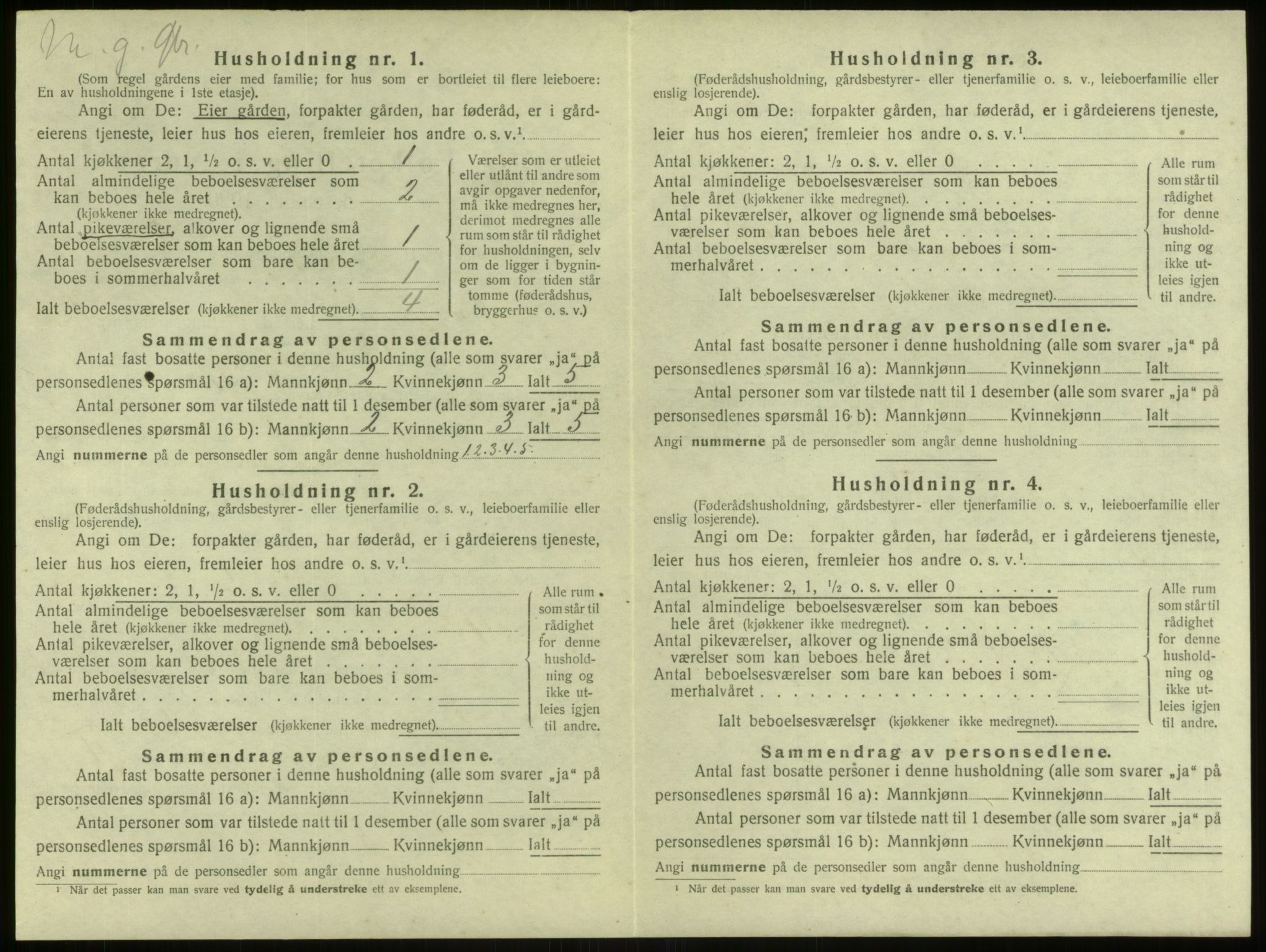 SAB, 1920 census for Alversund, 1920, p. 924