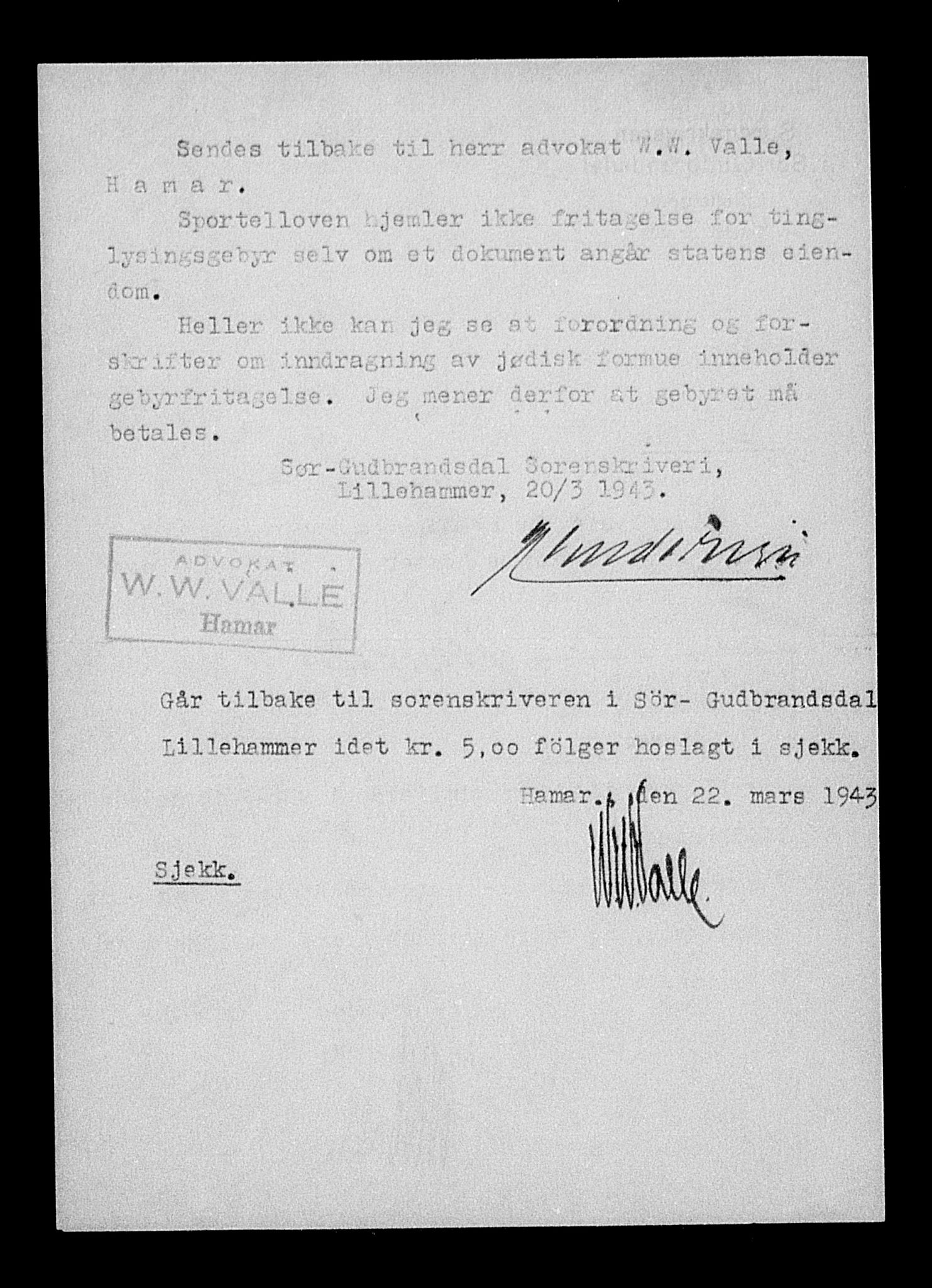 Justisdepartementet, Tilbakeføringskontoret for inndratte formuer, AV/RA-S-1564/H/Hc/Hcc/L0949: --, 1945-1947, p. 673