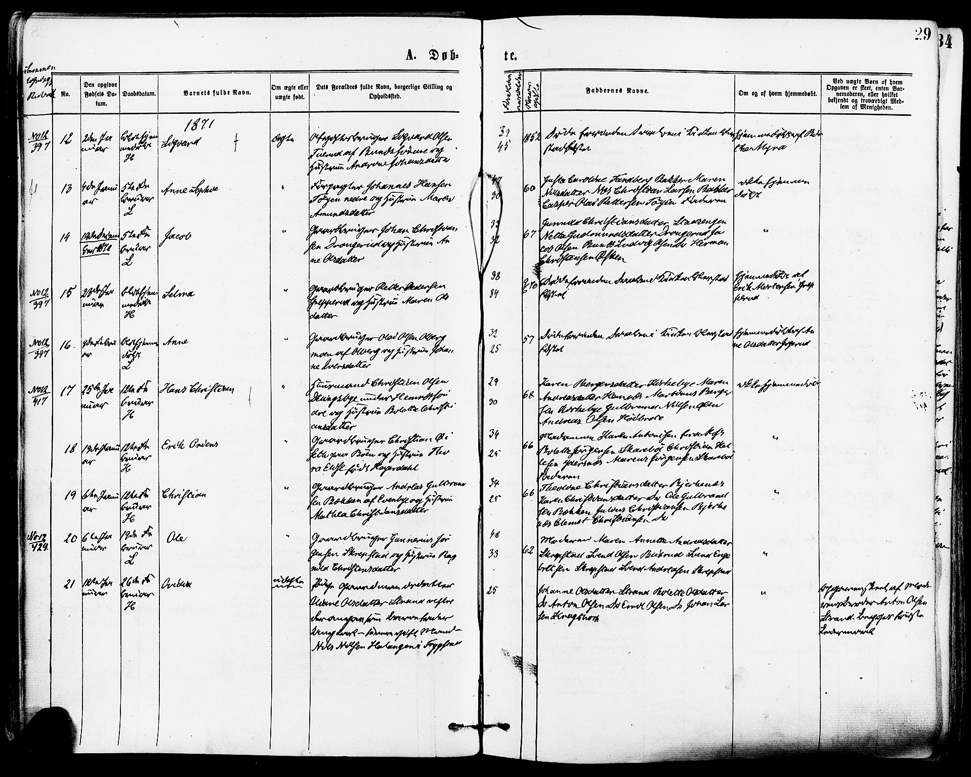 Høland prestekontor Kirkebøker, AV/SAO-A-10346a/F/Fa/L0012.a: Parish register (official) no. I 12A, 1869-1879, p. 29