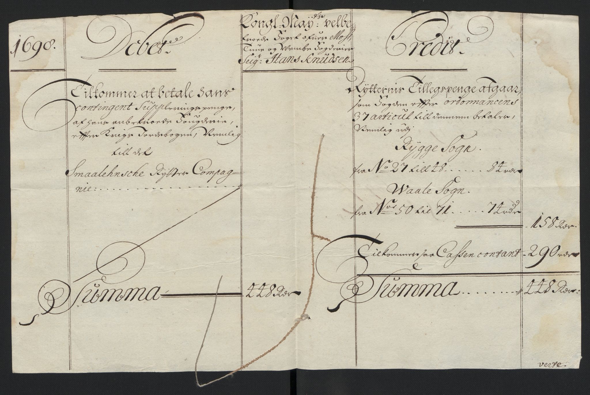 Rentekammeret inntil 1814, Reviderte regnskaper, Fogderegnskap, RA/EA-4092/R04/L0127: Fogderegnskap Moss, Onsøy, Tune, Veme og Åbygge, 1698, p. 118