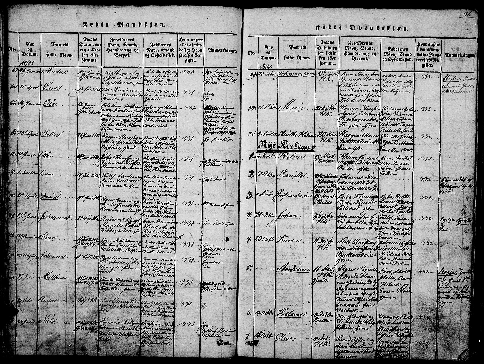 Østre Toten prestekontor, SAH/PREST-104/H/Ha/Hab/L0001: Parish register (copy) no. 1, 1827-1839, p. 31