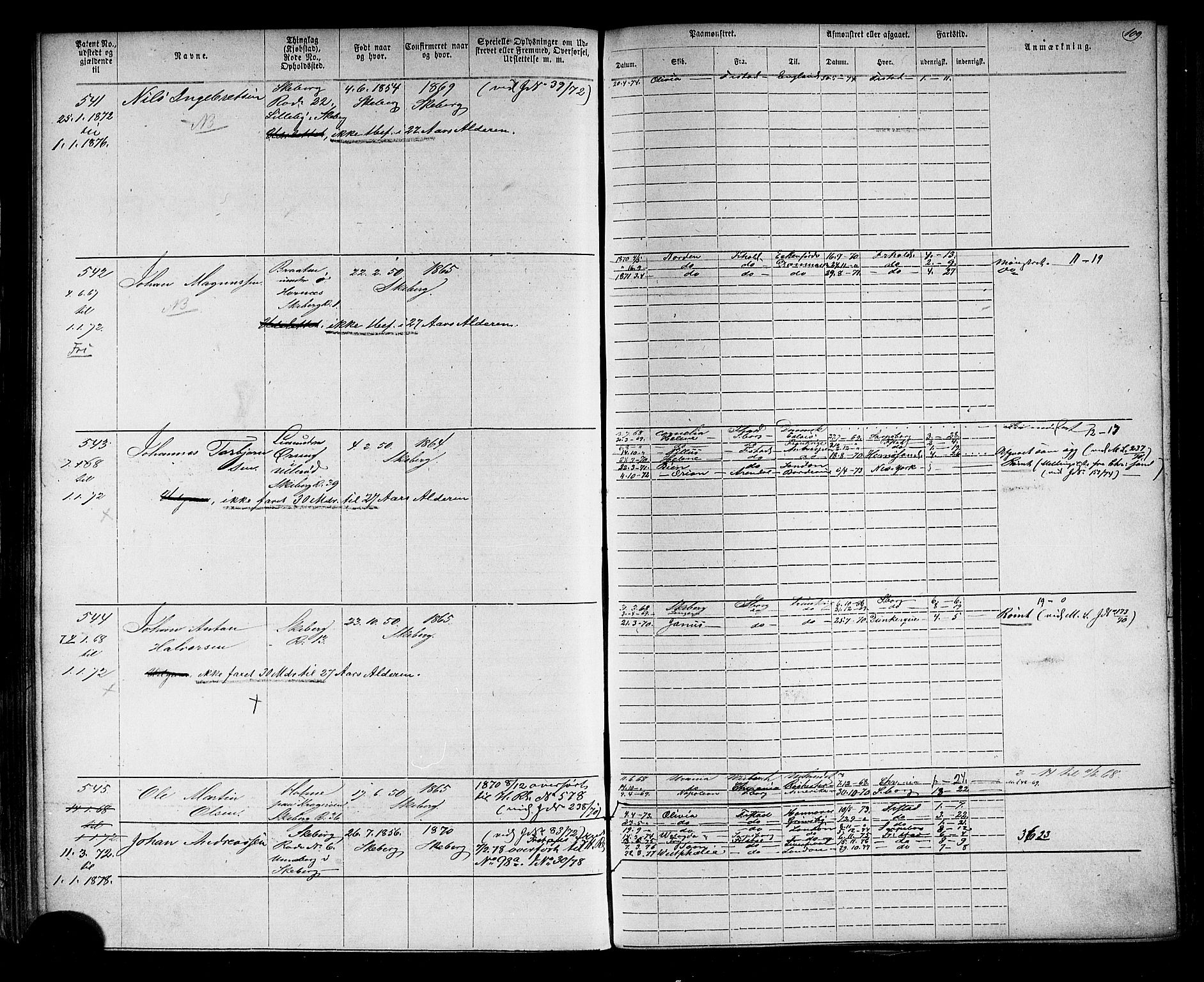 Halden mønstringskontor, AV/SAO-A-10569a/F/Fc/Fca/L0002: Annotasjonsrulle, 1868-1875, p. 126