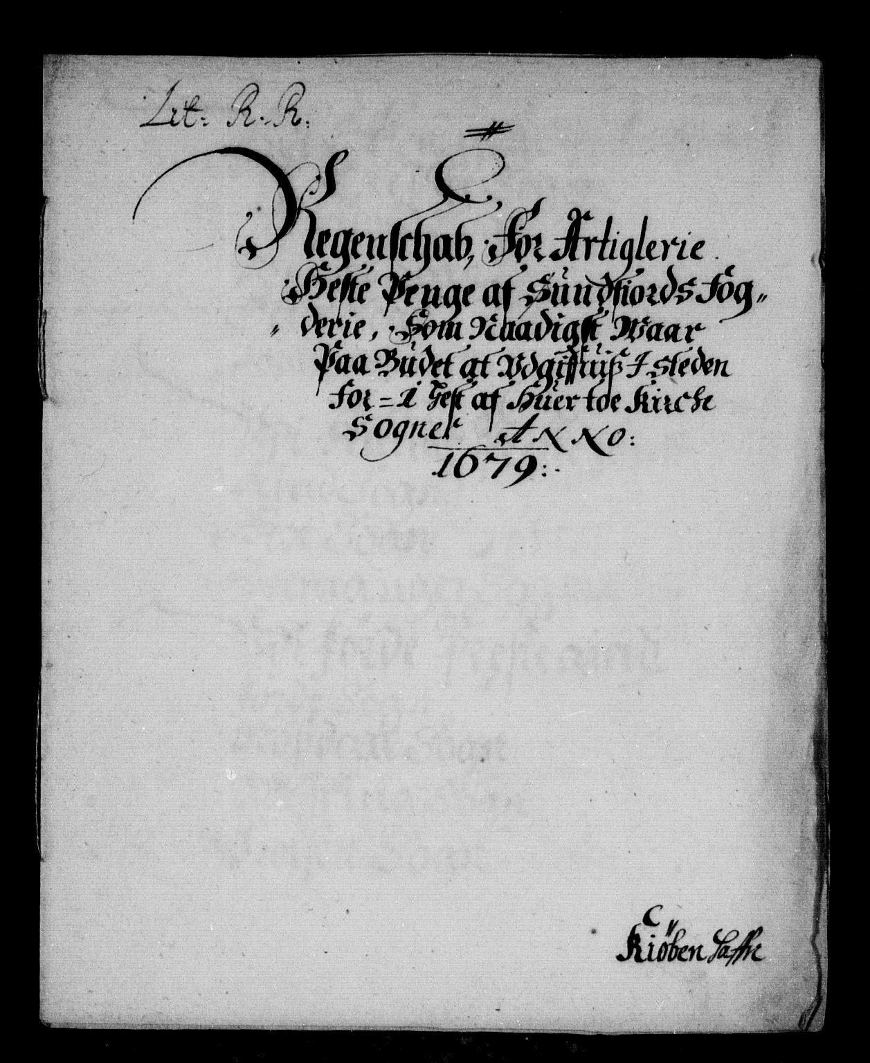 Rentekammeret inntil 1814, Reviderte regnskaper, Stiftamtstueregnskaper, Bergen stiftamt, RA/EA-6043/R/Rc/L0055: Bergen stiftamt, 1679