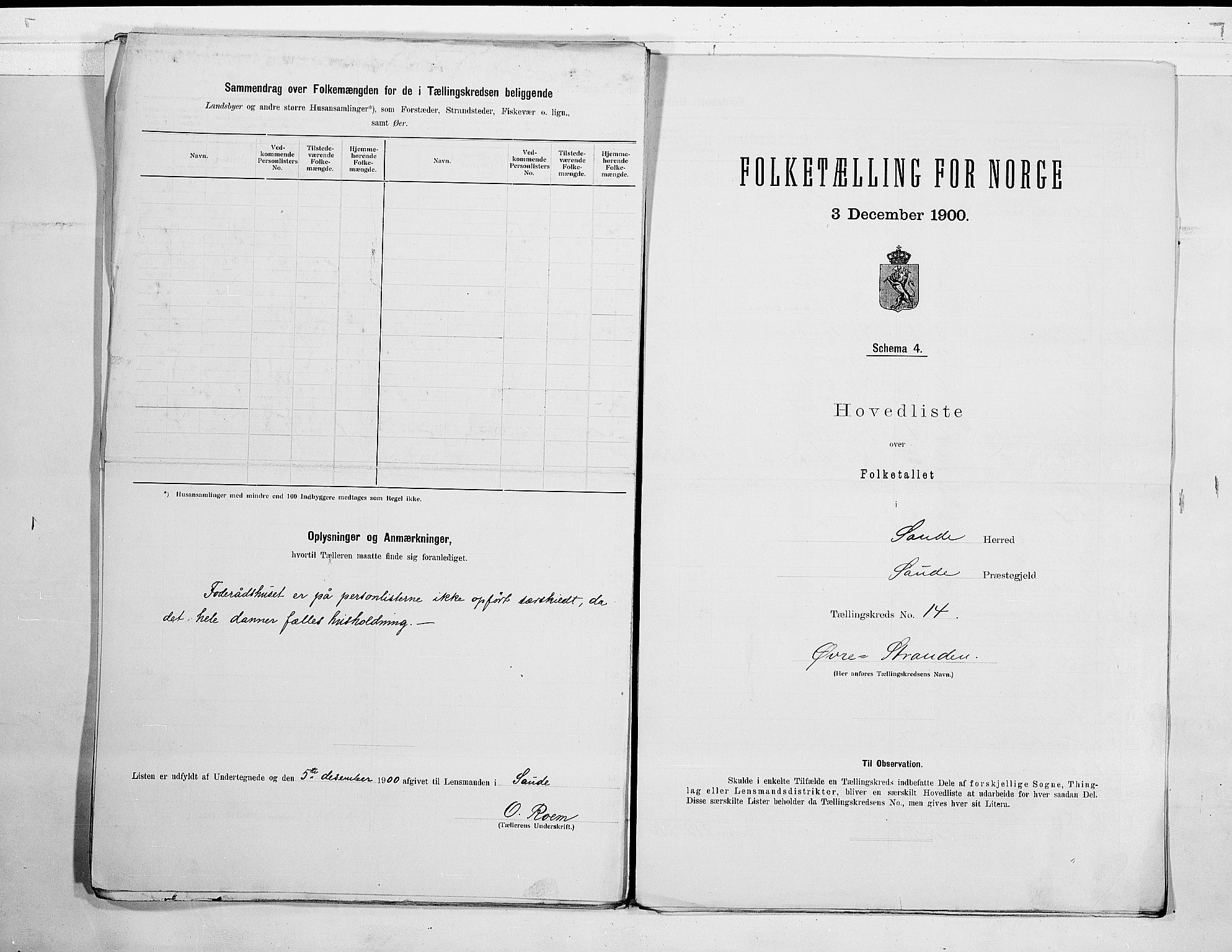 SAKO, 1900 census for Sauherad, 1900, p. 30