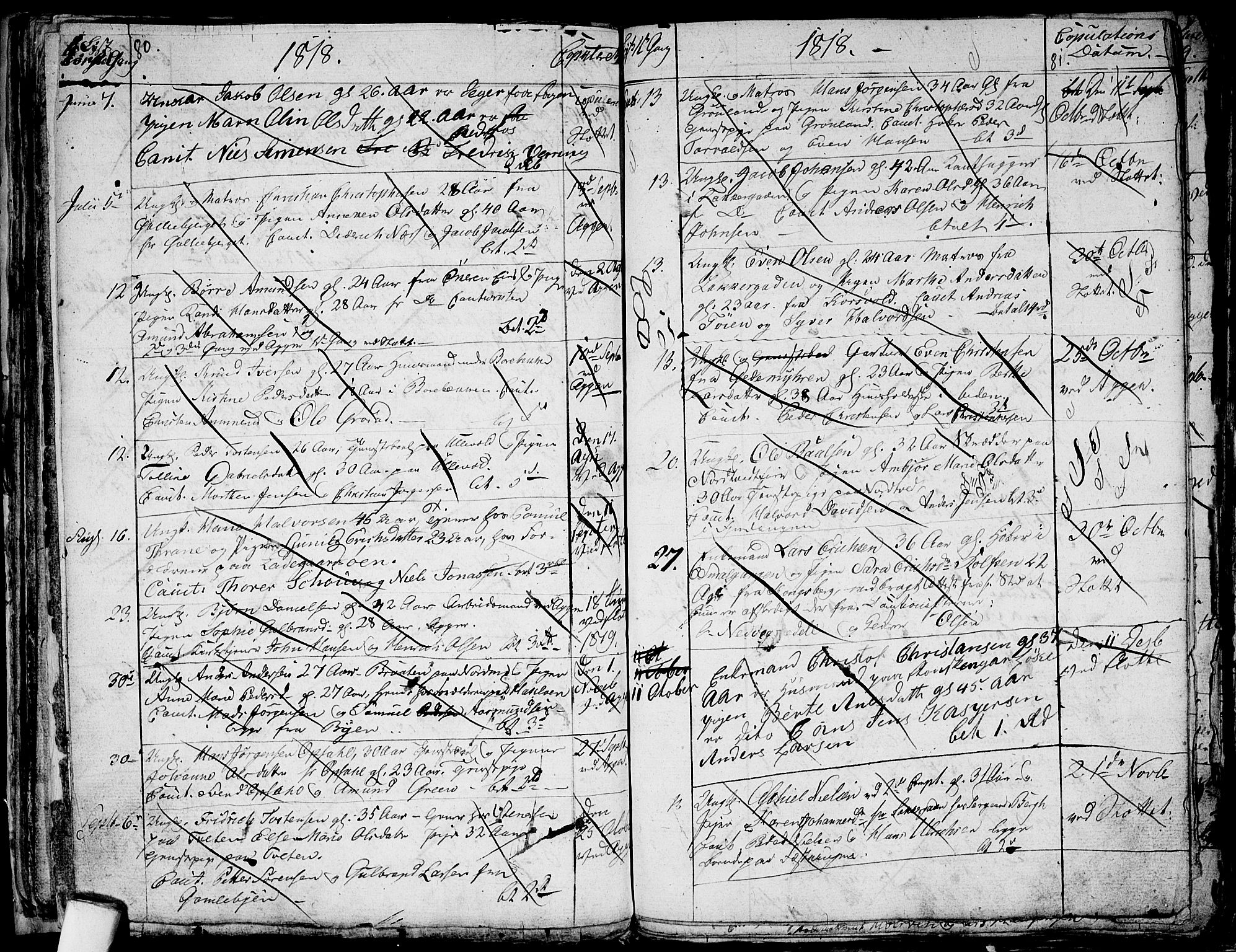 Aker prestekontor kirkebøker, SAO/A-10861/G/L0001: Parish register (copy) no. 1, 1796-1826, p. 80-81