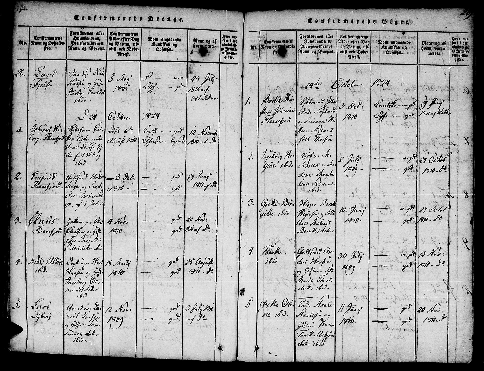 Flekkefjord sokneprestkontor, SAK/1111-0012/F/Fa/Fac/L0002: Parish register (official) no. A 2, 1815-1826, p. 269