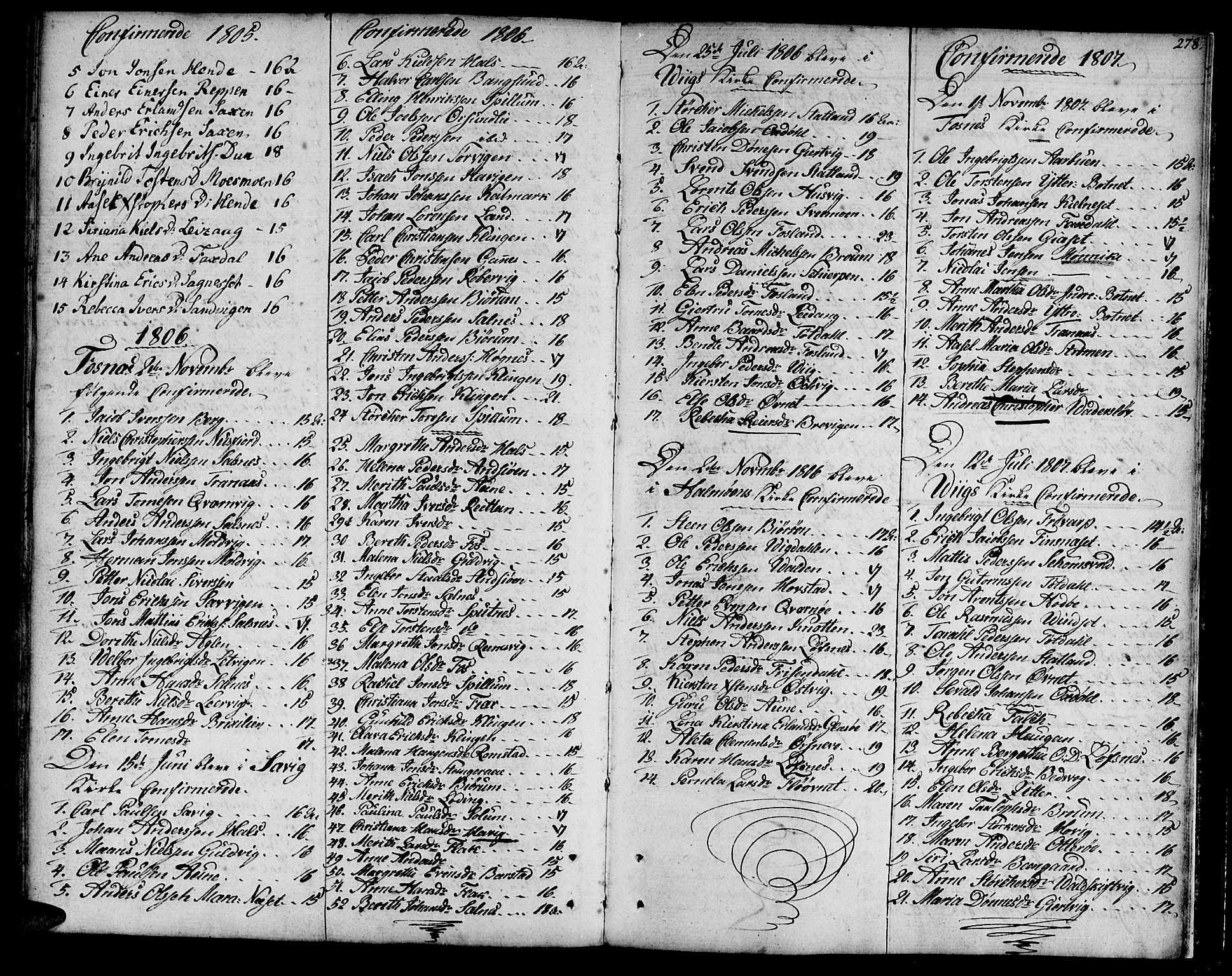 Ministerialprotokoller, klokkerbøker og fødselsregistre - Nord-Trøndelag, SAT/A-1458/773/L0608: Parish register (official) no. 773A02, 1784-1816, p. 278