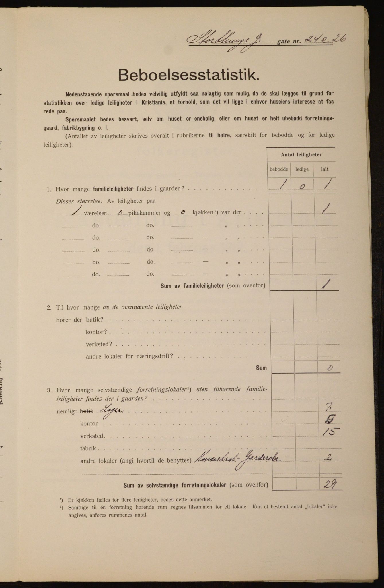 OBA, Municipal Census 1912 for Kristiania, 1912, p. 103651