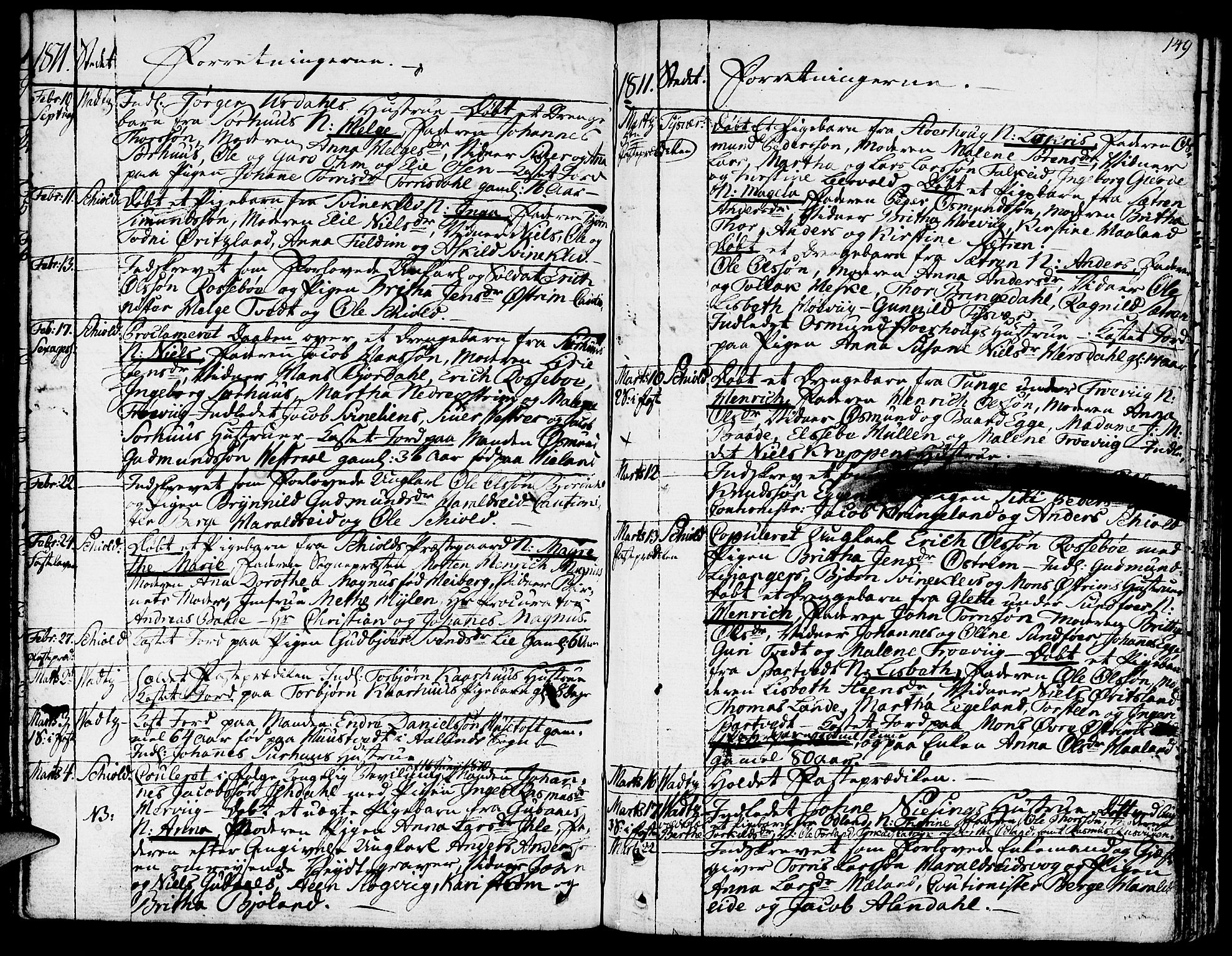 Skjold sokneprestkontor, AV/SAST-A-101847/H/Ha/Haa/L0002: Parish register (official) no. A 2, 1786-1815, p. 149