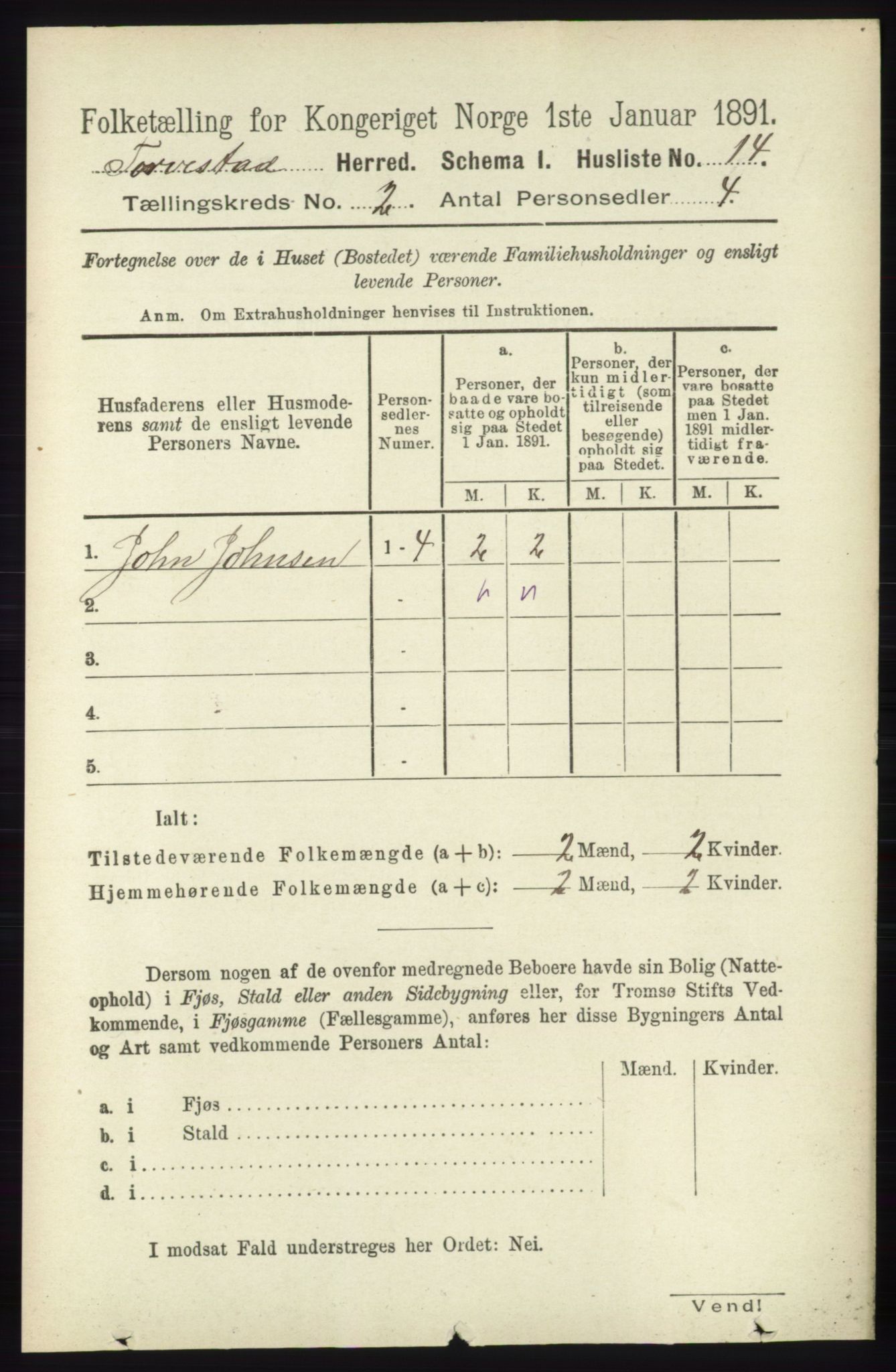 RA, 1891 census for 1152 Torvastad, 1891, p. 462