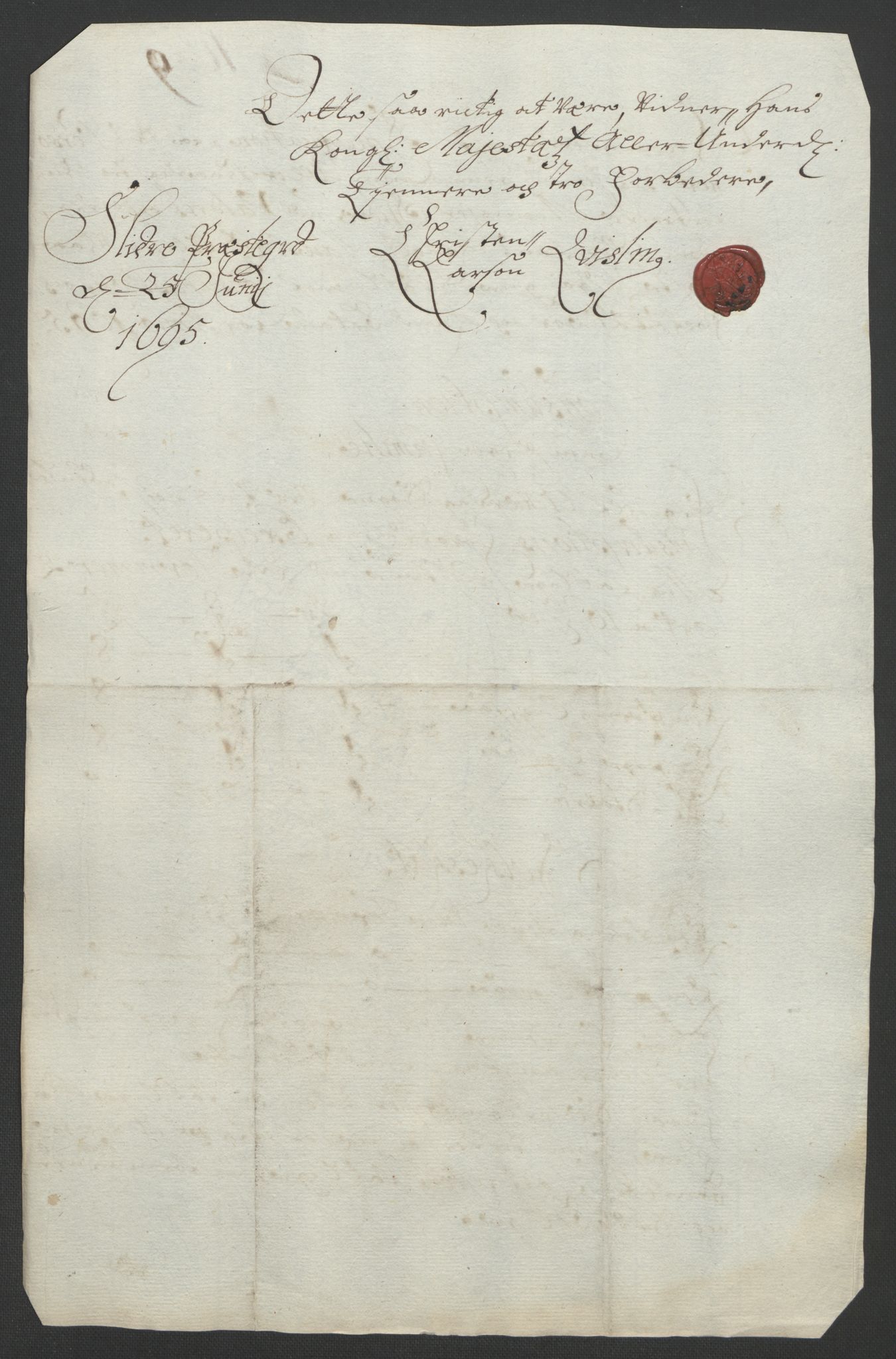 Rentekammeret inntil 1814, Reviderte regnskaper, Fogderegnskap, AV/RA-EA-4092/R18/L1293: Fogderegnskap Hadeland, Toten og Valdres, 1695, p. 137