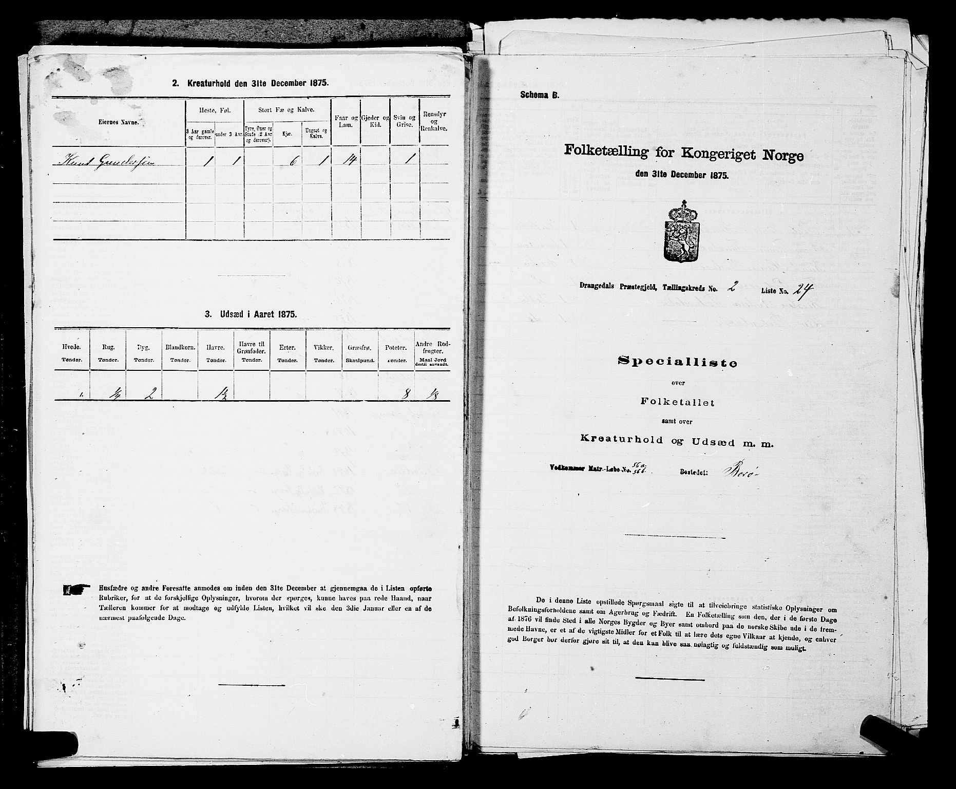 SAKO, 1875 census for 0817P Drangedal, 1875, p. 280