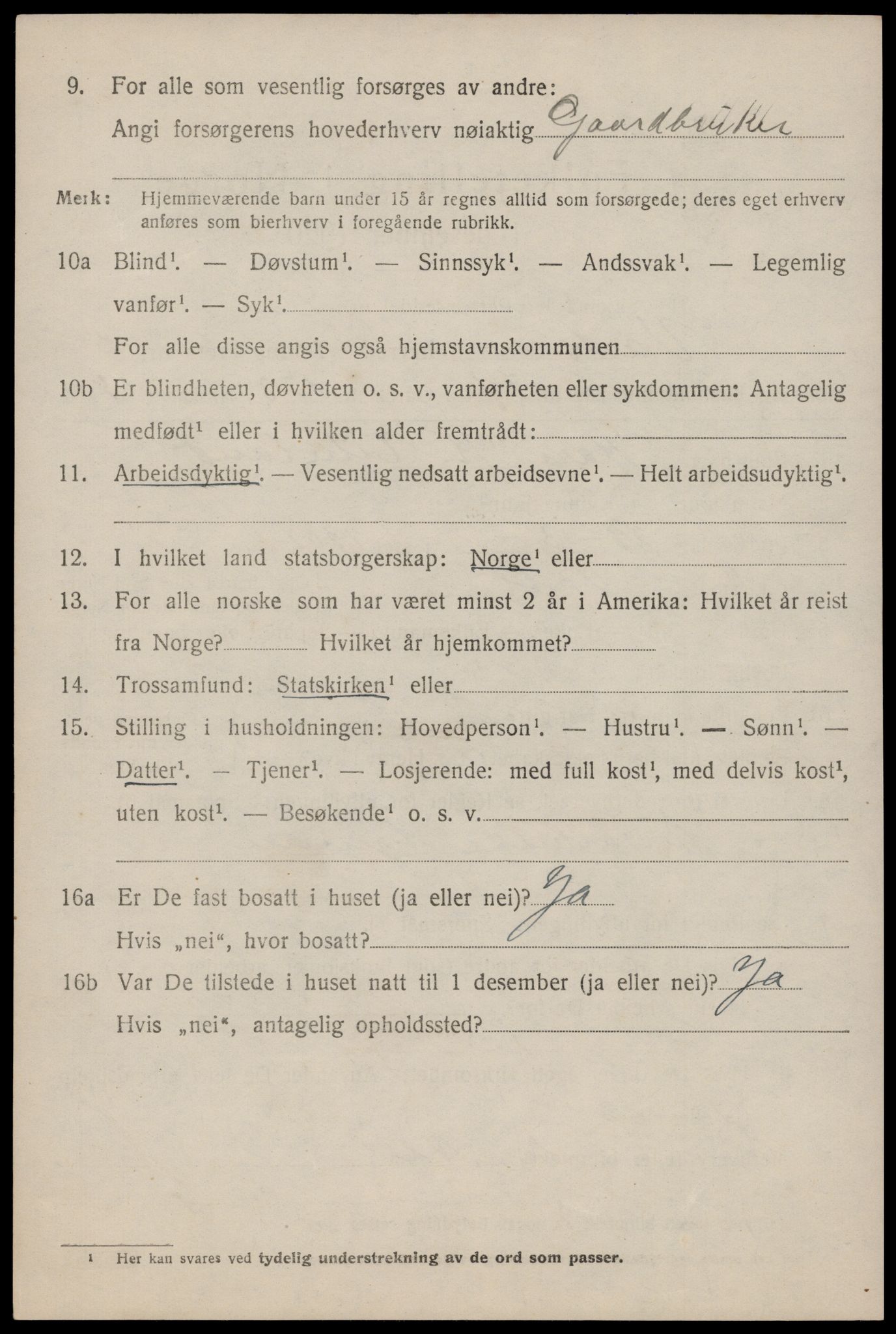 SAST, 1920 census for Vats, 1920, p. 2326