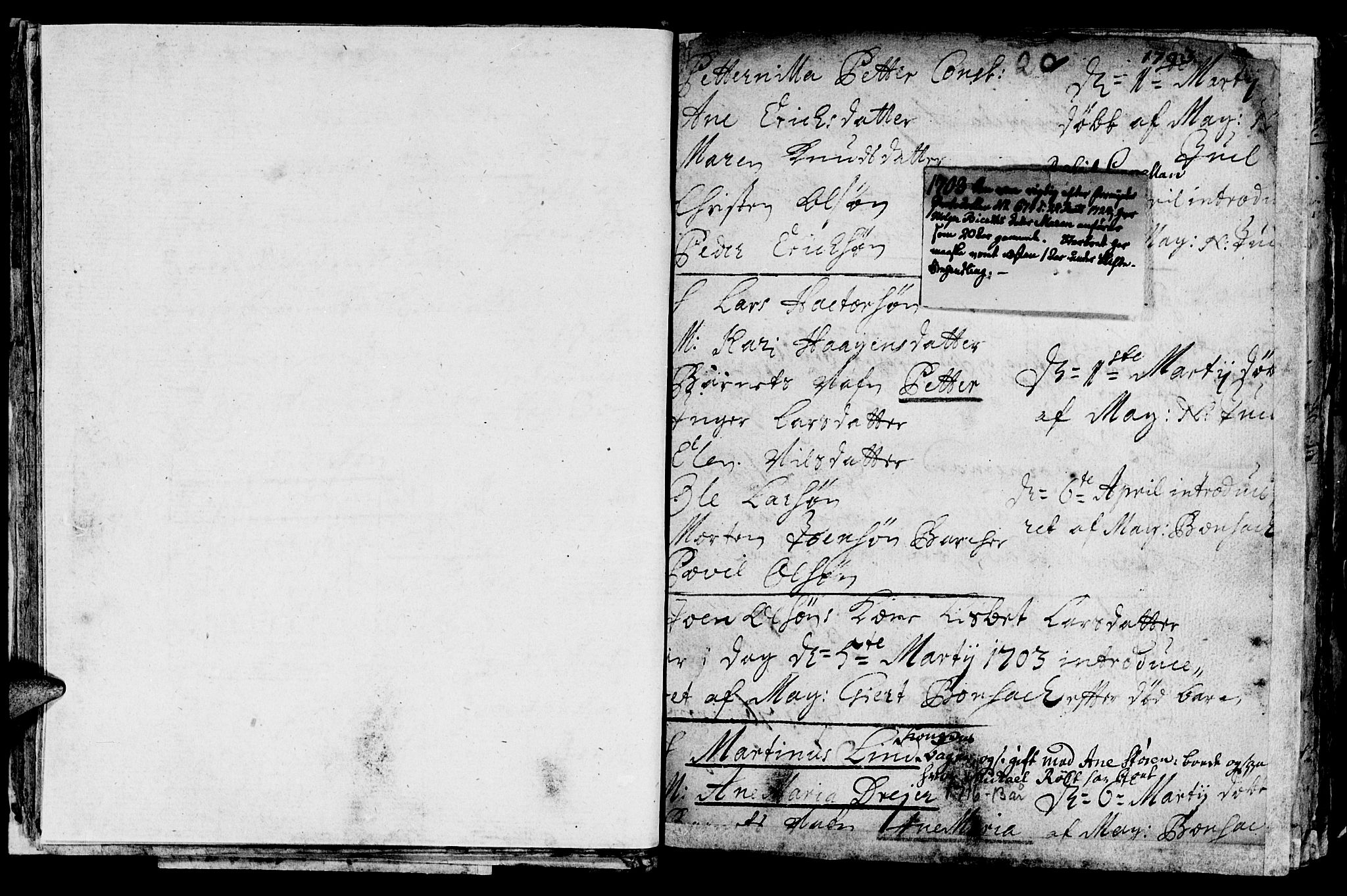 Ministerialprotokoller, klokkerbøker og fødselsregistre - Sør-Trøndelag, AV/SAT-A-1456/601/L0034: Parish register (official) no. 601A02, 1702-1714, p. 20b