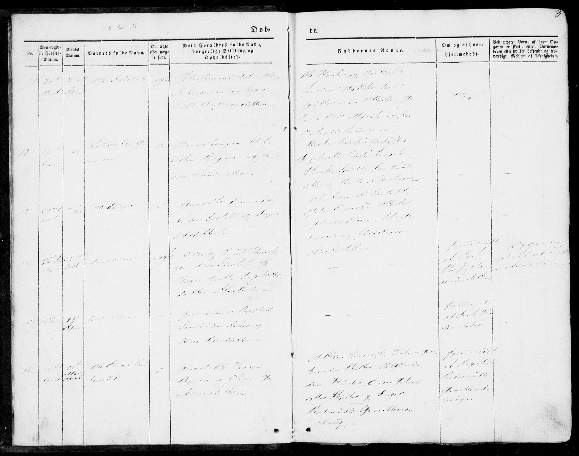 Ministerialprotokoller, klokkerbøker og fødselsregistre - Møre og Romsdal, AV/SAT-A-1454/536/L0497: Parish register (official) no. 536A06, 1845-1865, p. 3