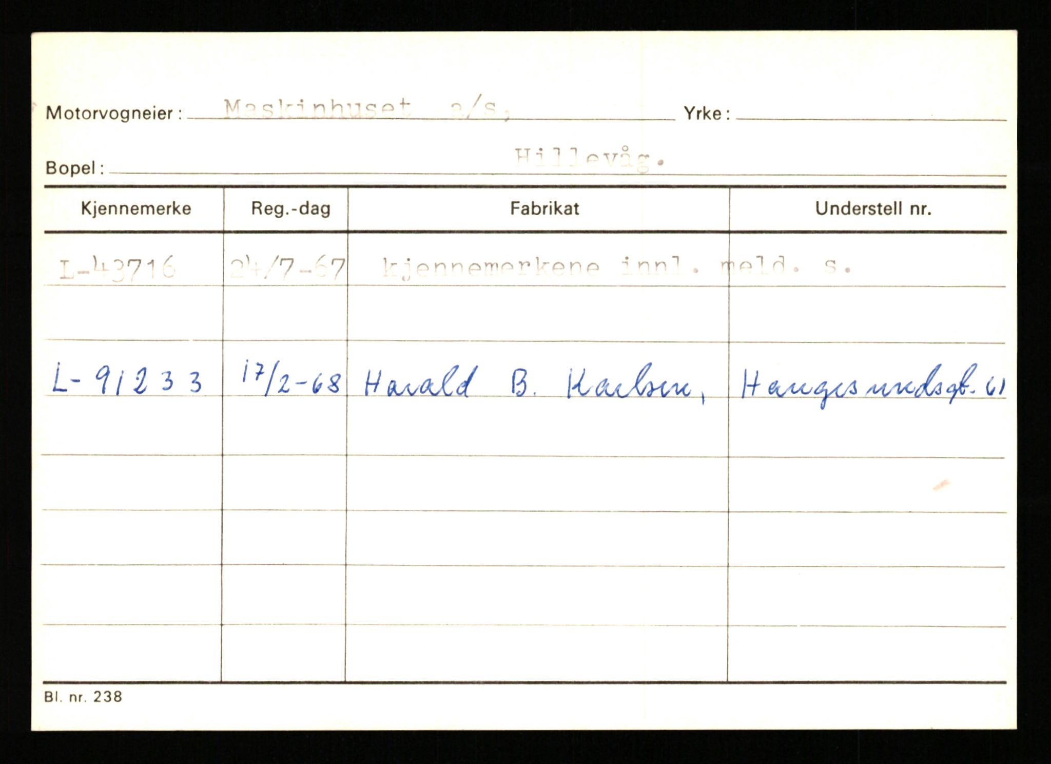 Stavanger trafikkstasjon, AV/SAST-A-101942/0/G/L0006: Registreringsnummer: 34250 - 49007, 1930-1971, p. 2492