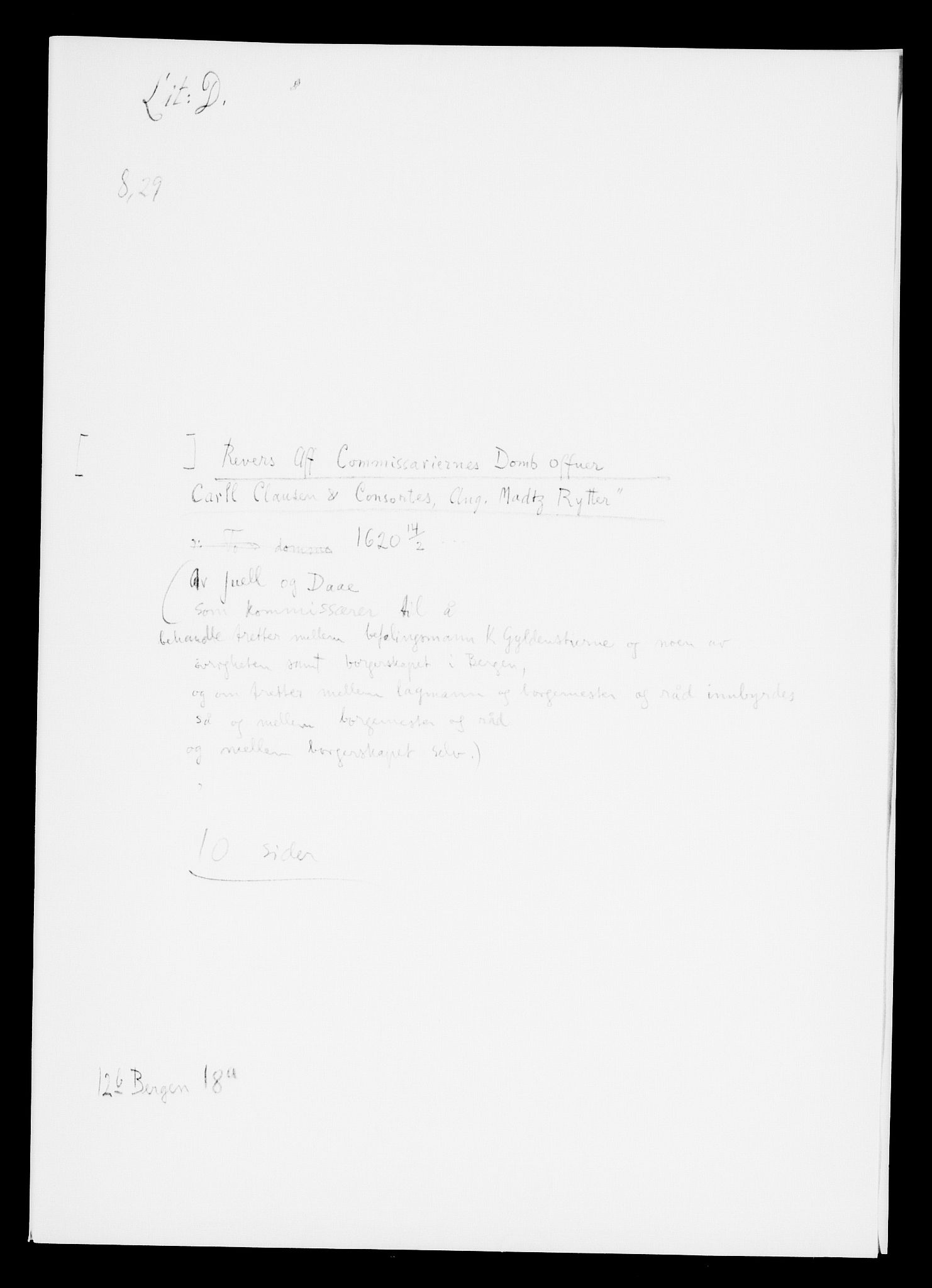 Danske Kanselli, Skapsaker, AV/RA-EA-4061/F/L0001: Skap 8, pakke 19-45, 1617-1737, p. 280
