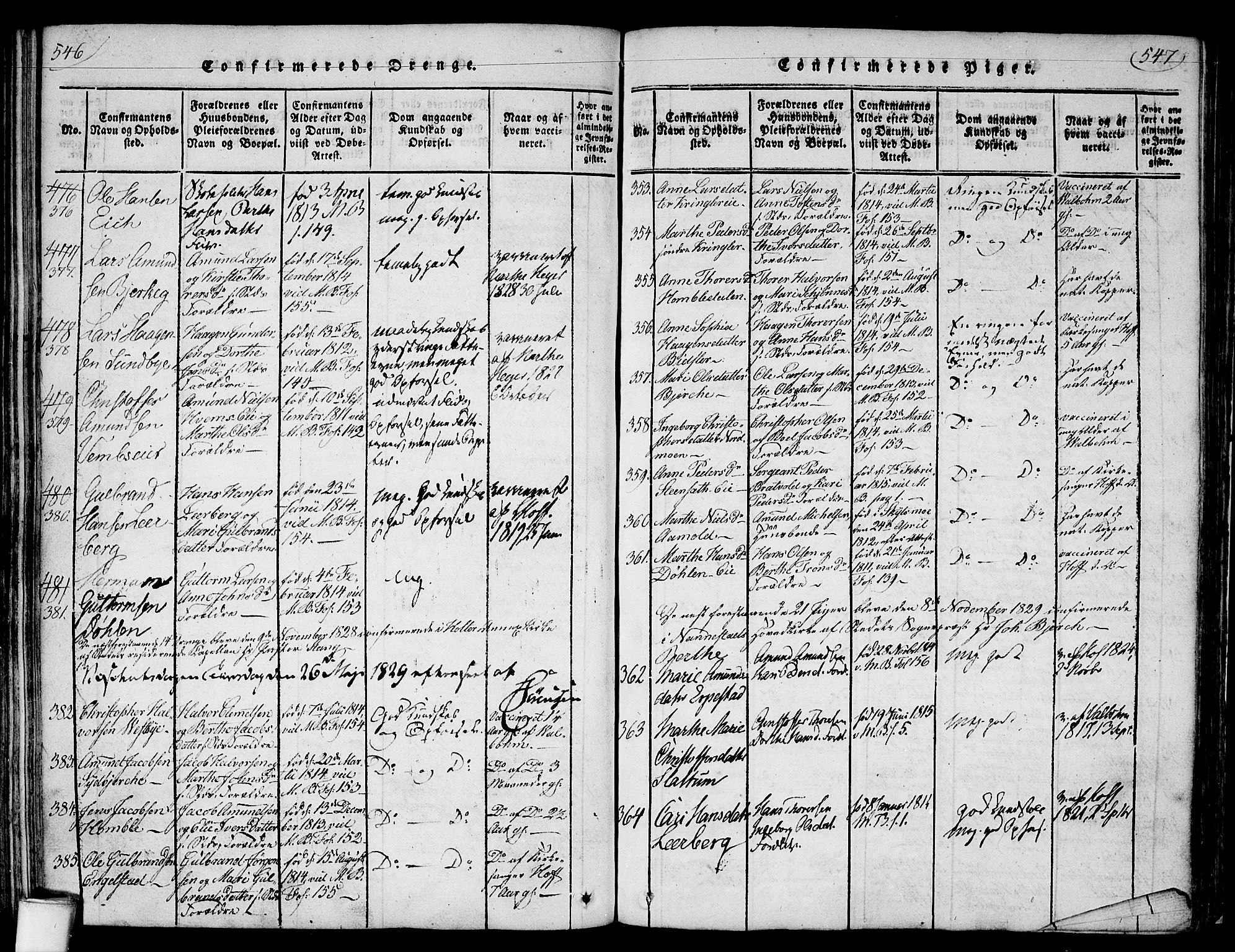 Nannestad prestekontor Kirkebøker, SAO/A-10414a/F/Fa/L0009: Parish register (official) no. I 9, 1815-1840, p. 546-547