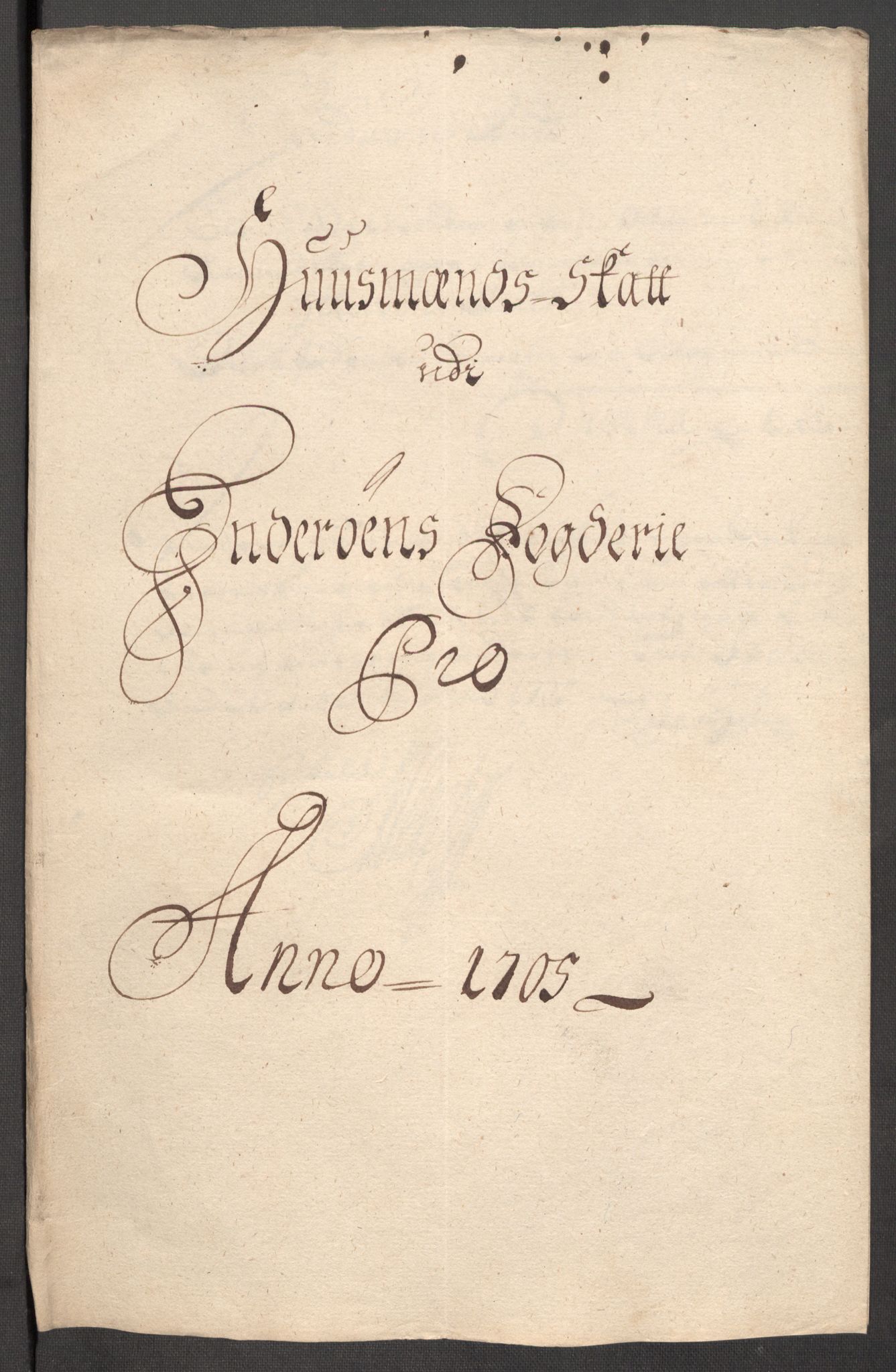 Rentekammeret inntil 1814, Reviderte regnskaper, Fogderegnskap, RA/EA-4092/R63/L4314: Fogderegnskap Inderøy, 1705, p. 132