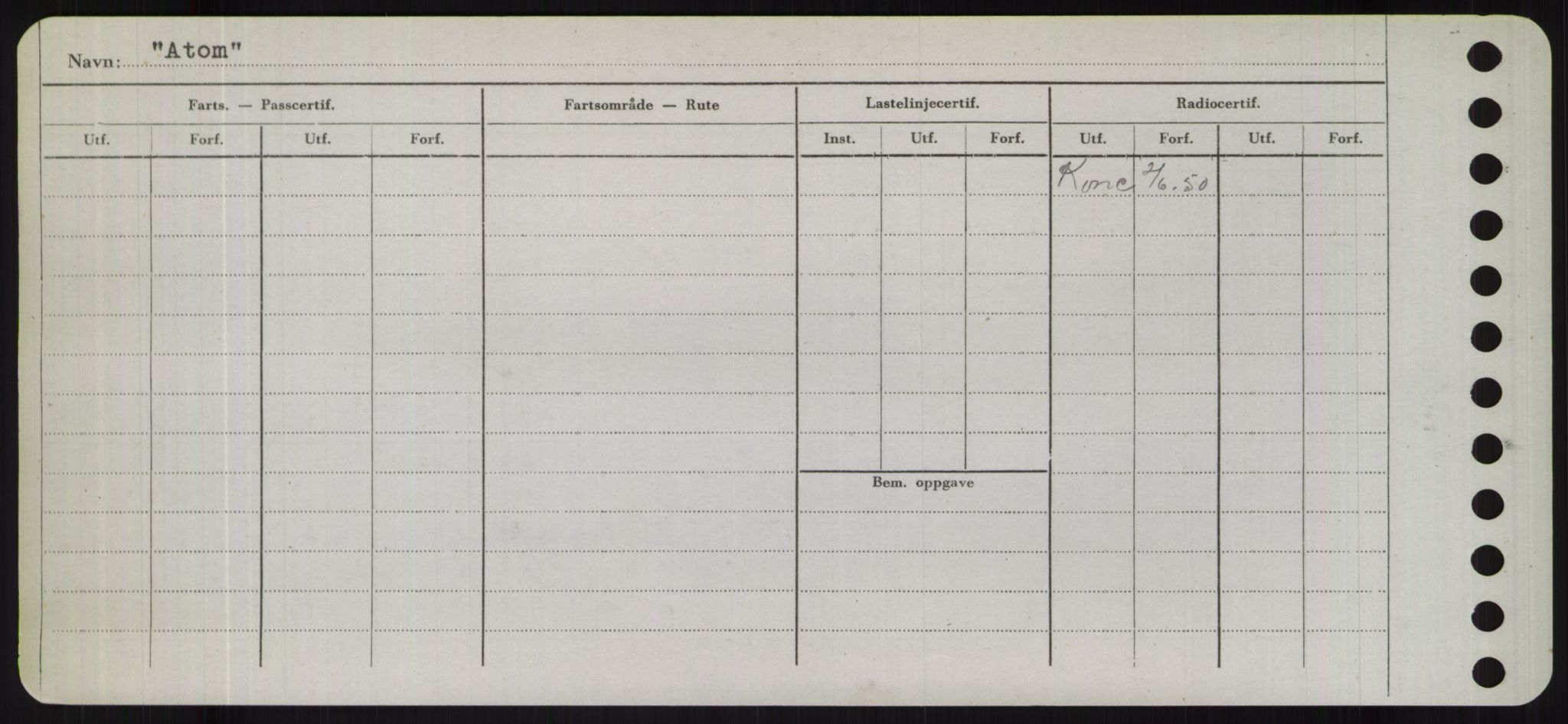 Sjøfartsdirektoratet med forløpere, Skipsmålingen, AV/RA-S-1627/H/Hd/L0002: Fartøy, Apa-Axe, p. 400