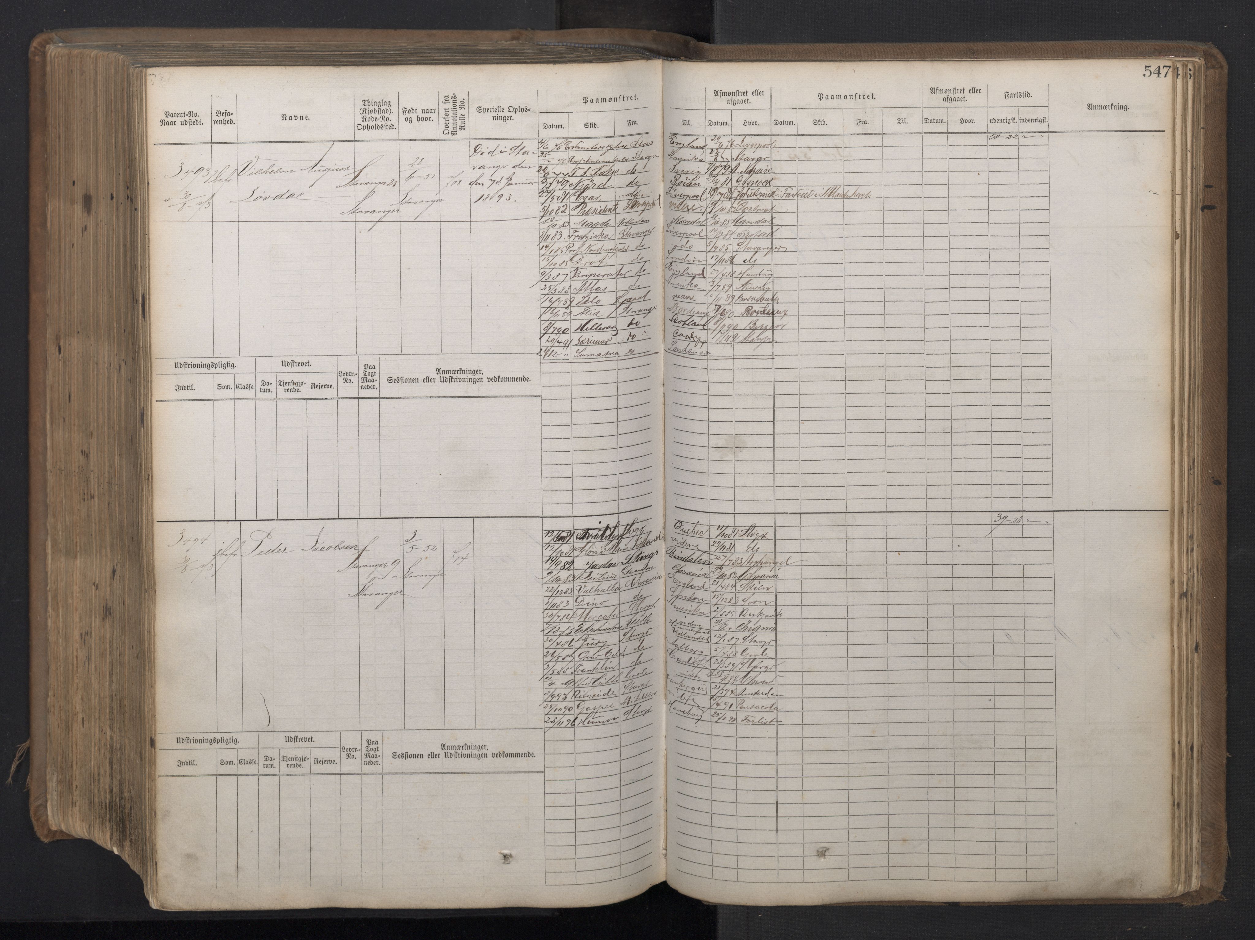 Stavanger sjømannskontor, AV/SAST-A-102006/F/Fb/Fbb/L0018: Sjøfartshovedrulle patnentnr. 2402-3602 (dublett), 1869, p. 551