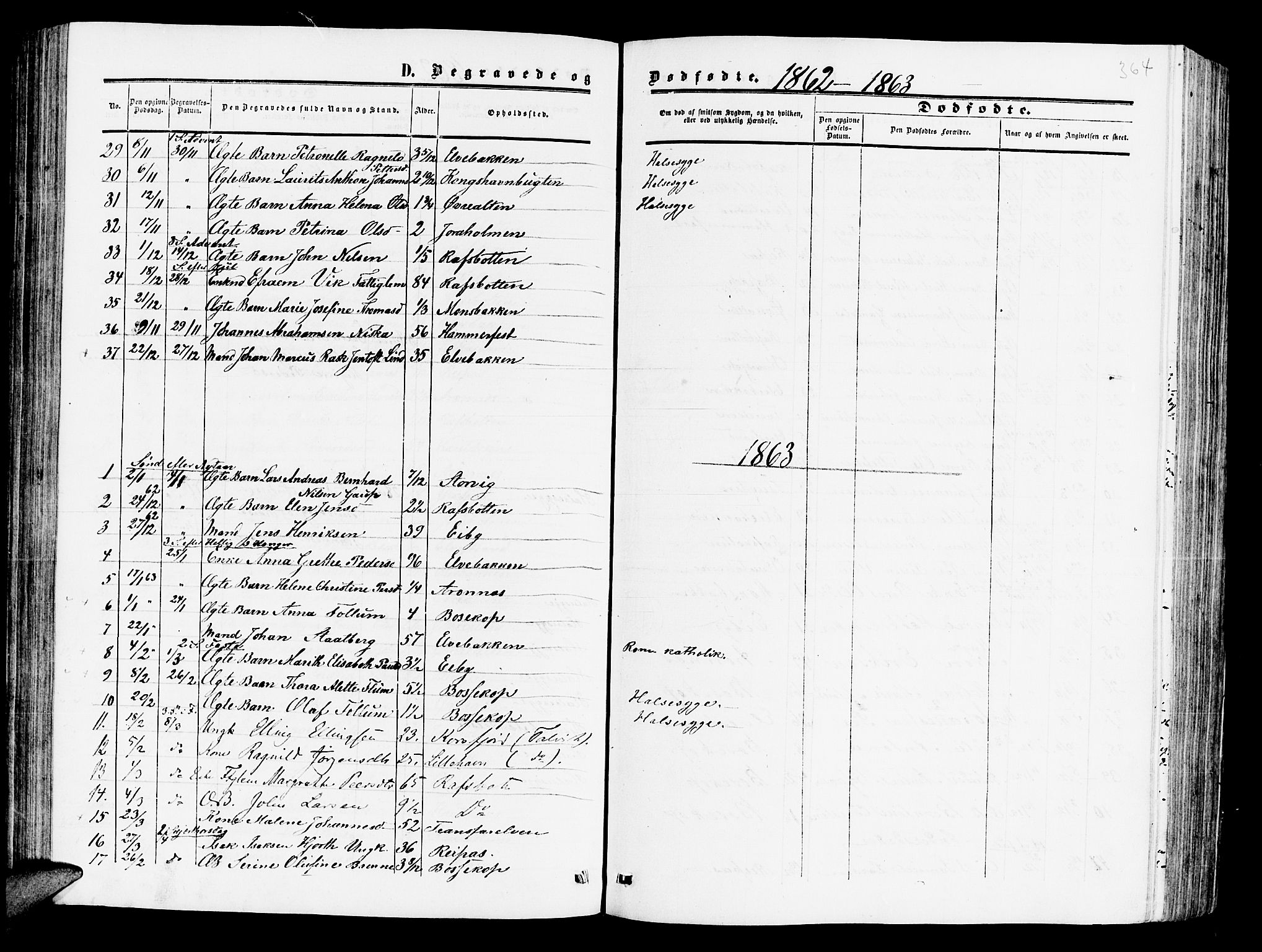 Alta sokneprestkontor, SATØ/S-1338/H/Hb/L0001.klokk: Parish register (copy) no. 1, 1858-1878, p. 363-364