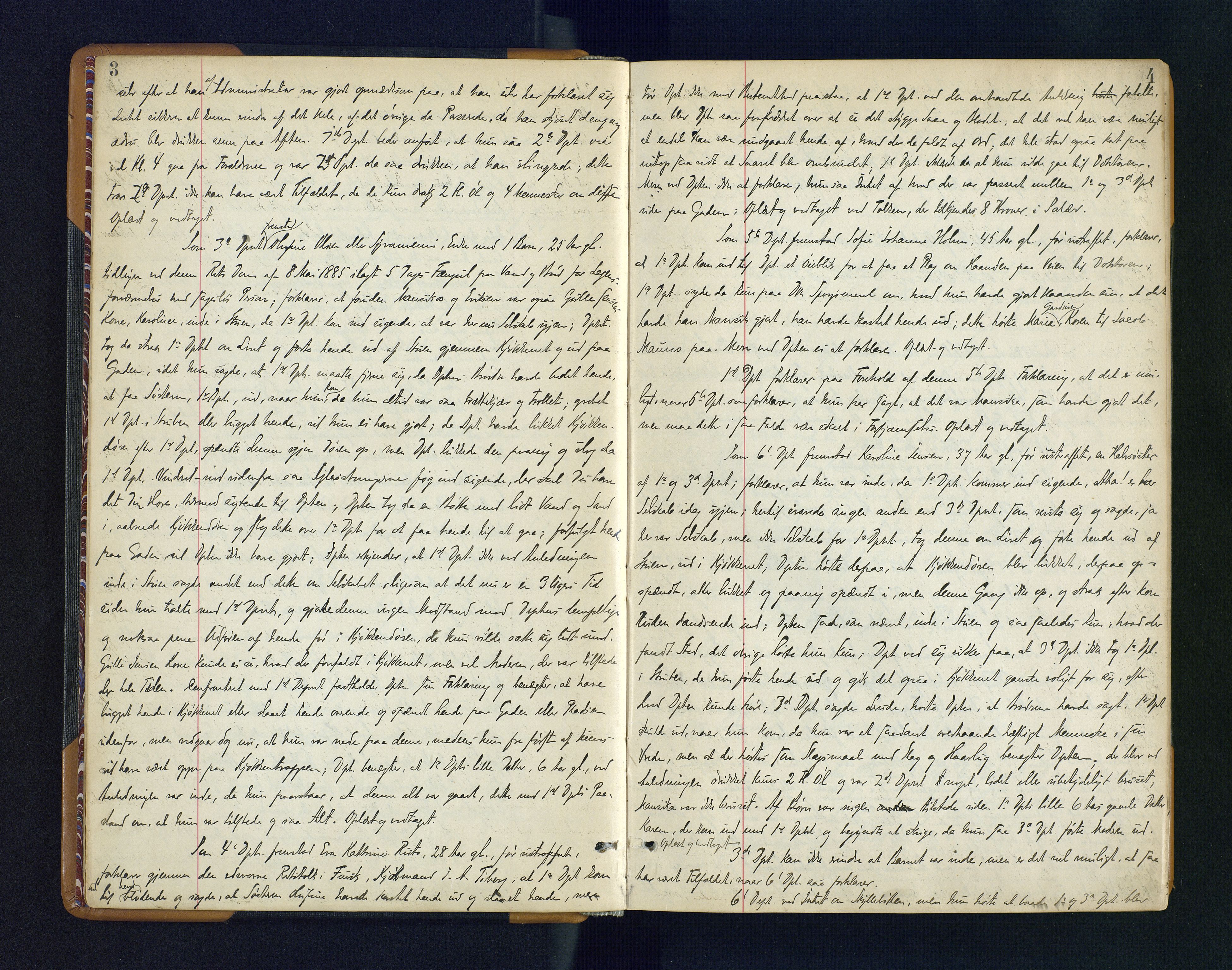 Byfogden i Hammerfest, AV/SATØ-S-0064/G/L0125: Ekstrarettsprotokoll, 1886-1903, p. 3-4