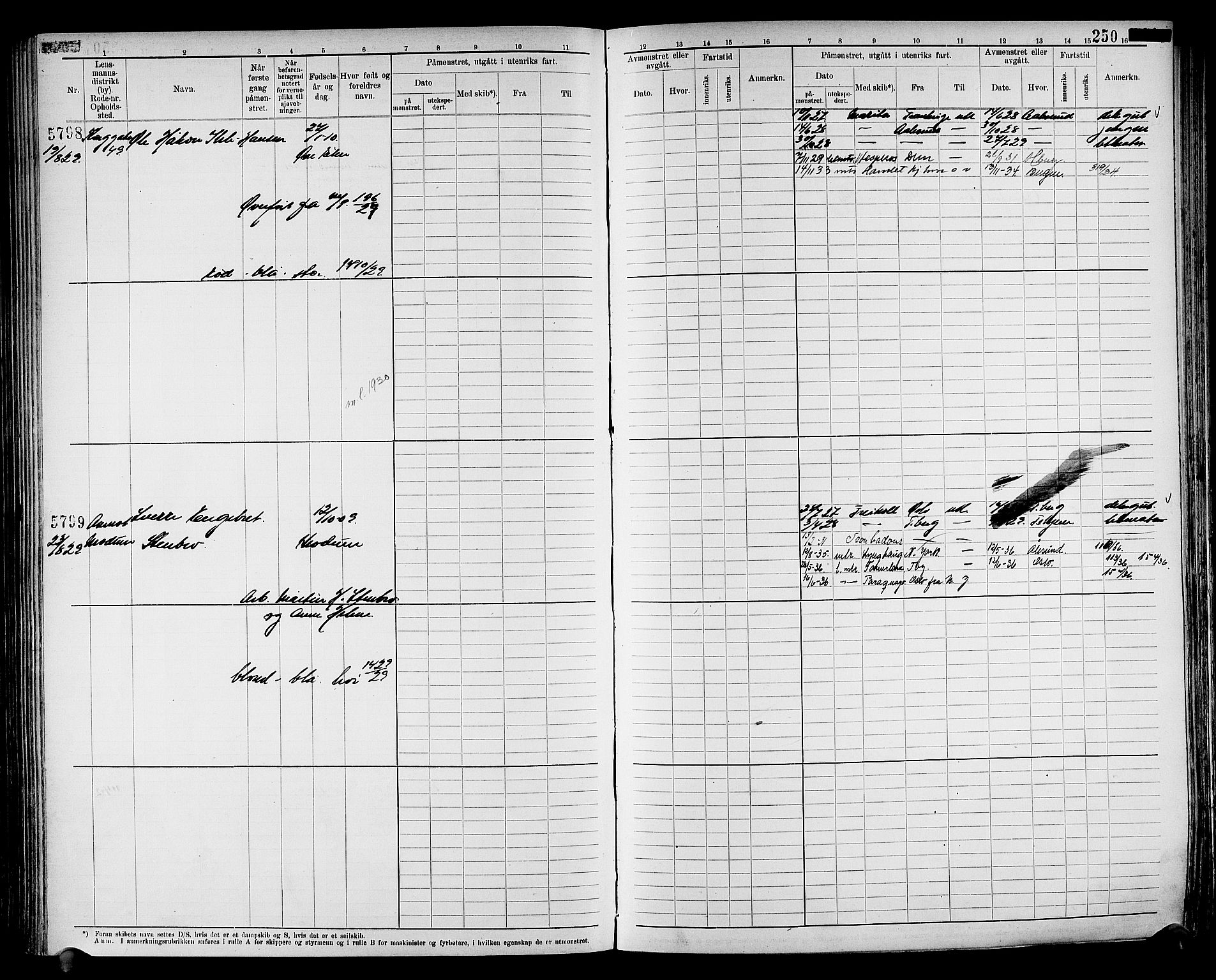 Drammen innrulleringsdistrikt, AV/SAKO-A-781/F/Fc/L0008: Hovedrulle, 1923, p. 256