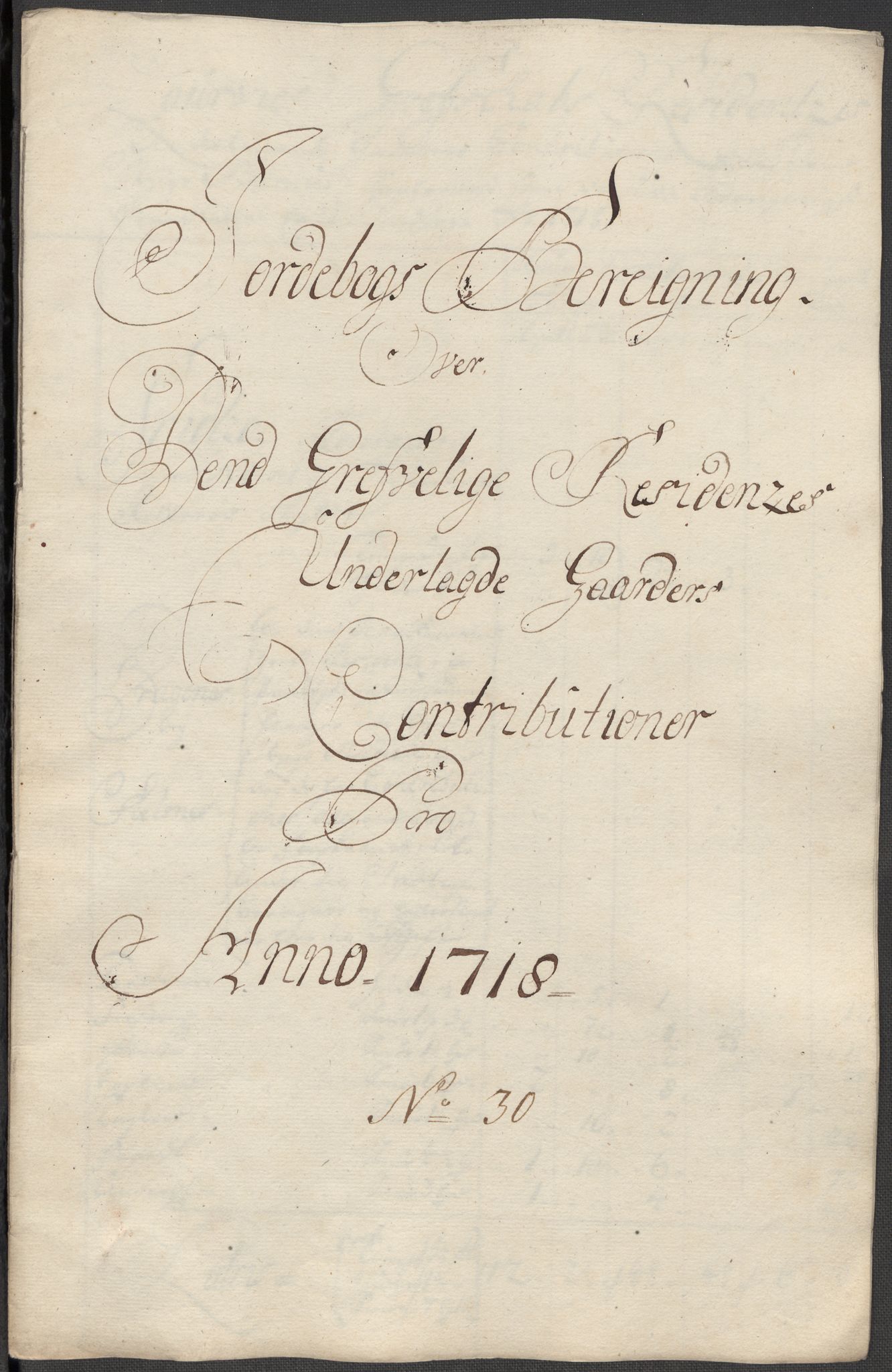 Rentekammeret inntil 1814, Reviderte regnskaper, Fogderegnskap, RA/EA-4092/R33/L1988: Fogderegnskap Larvik grevskap, 1718, p. 316