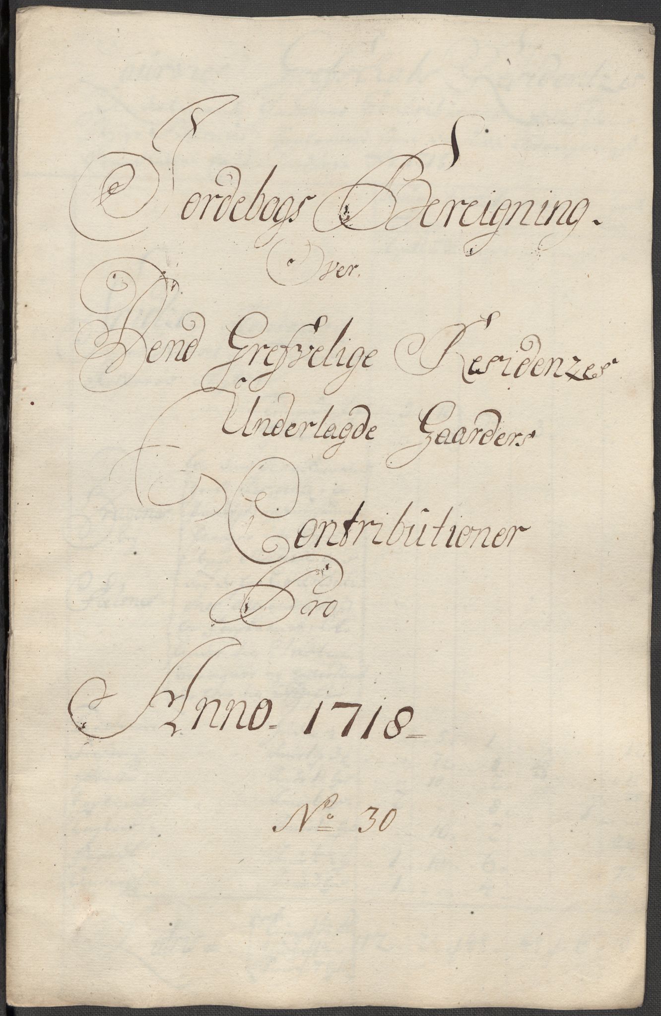 Rentekammeret inntil 1814, Reviderte regnskaper, Fogderegnskap, AV/RA-EA-4092/R33/L1988: Fogderegnskap Larvik grevskap, 1718, p. 316