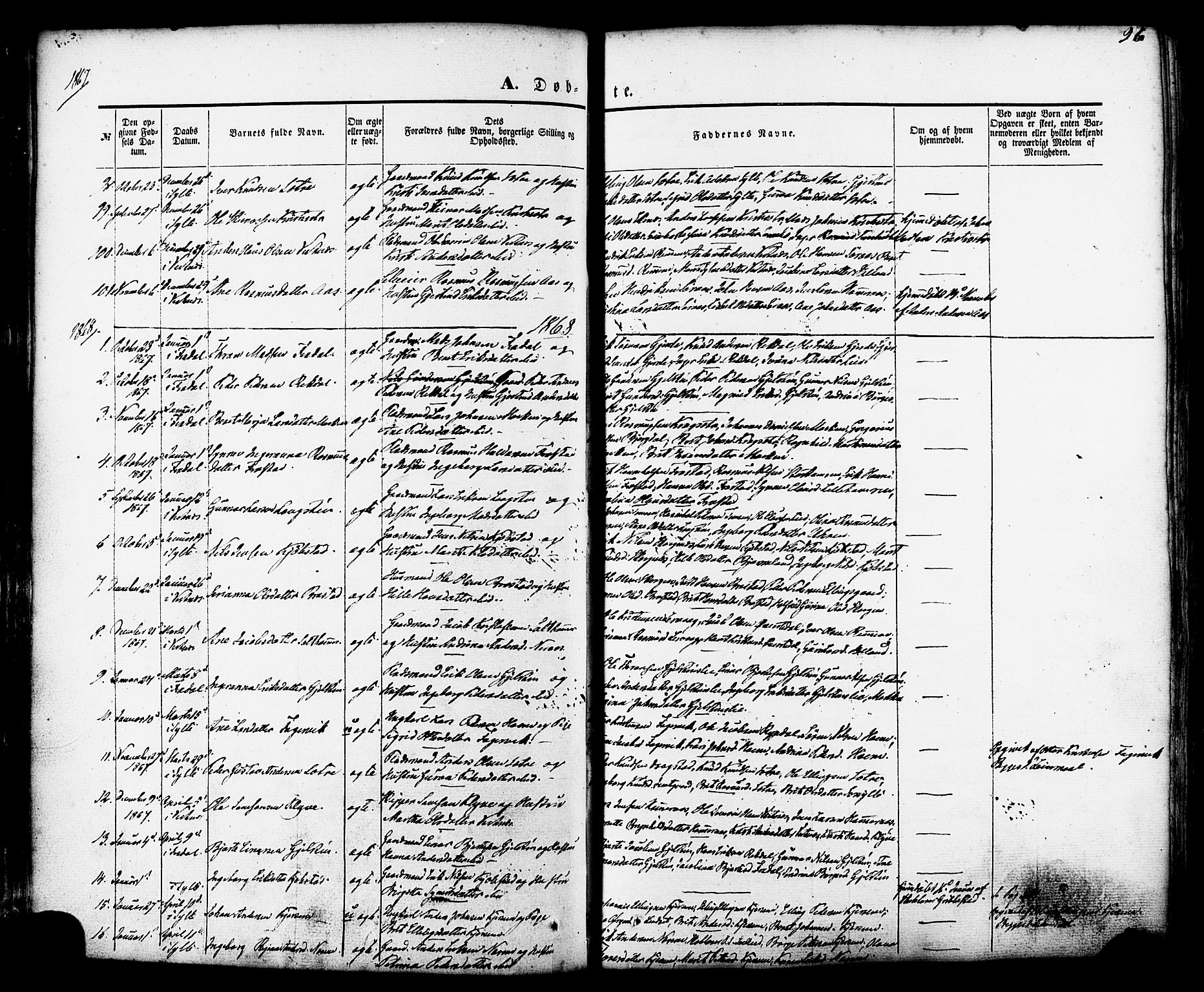 Ministerialprotokoller, klokkerbøker og fødselsregistre - Møre og Romsdal, SAT/A-1454/539/L0529: Parish register (official) no. 539A02, 1848-1872, p. 97