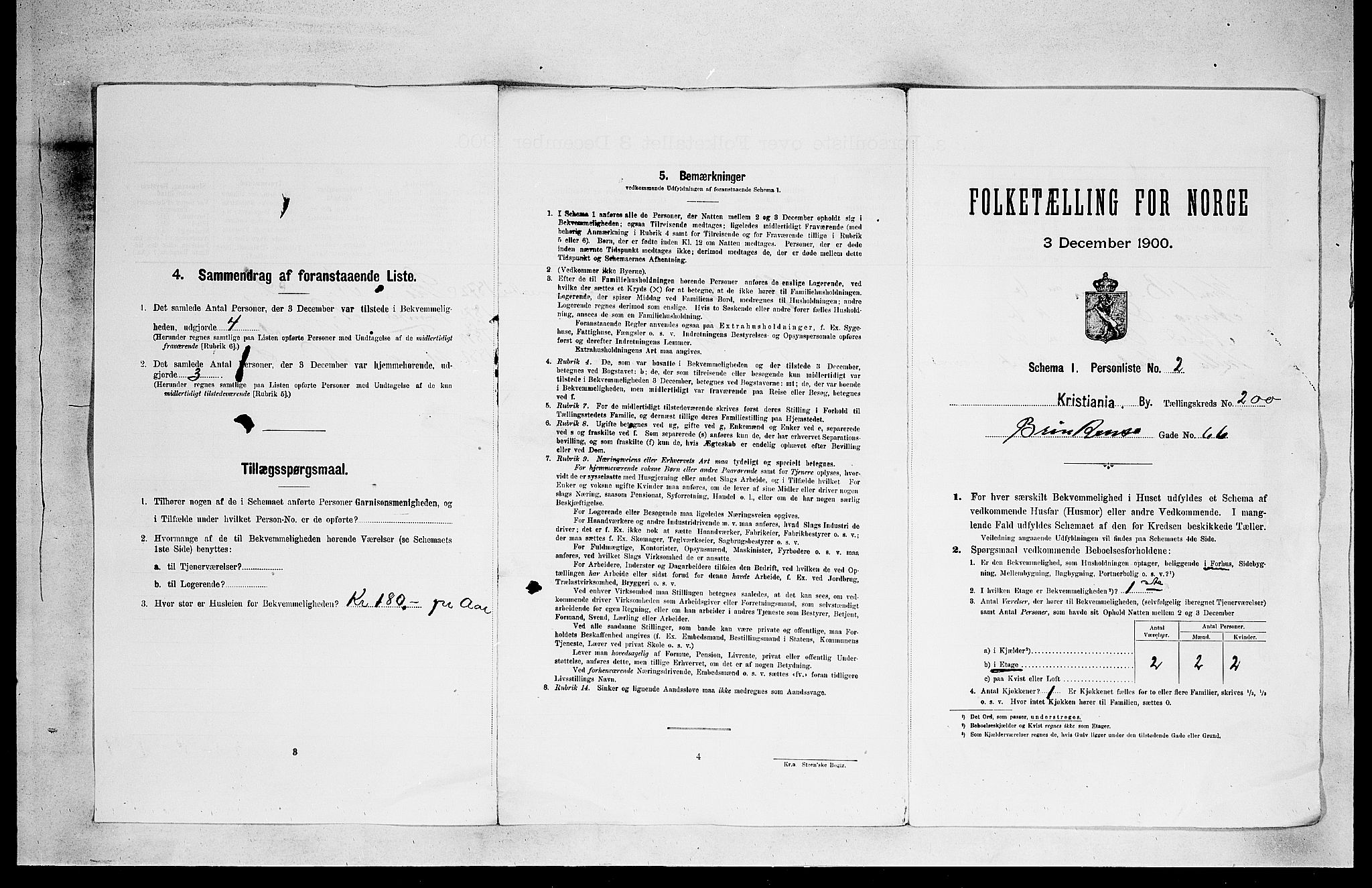 SAO, 1900 census for Kristiania, 1900, p. 8398