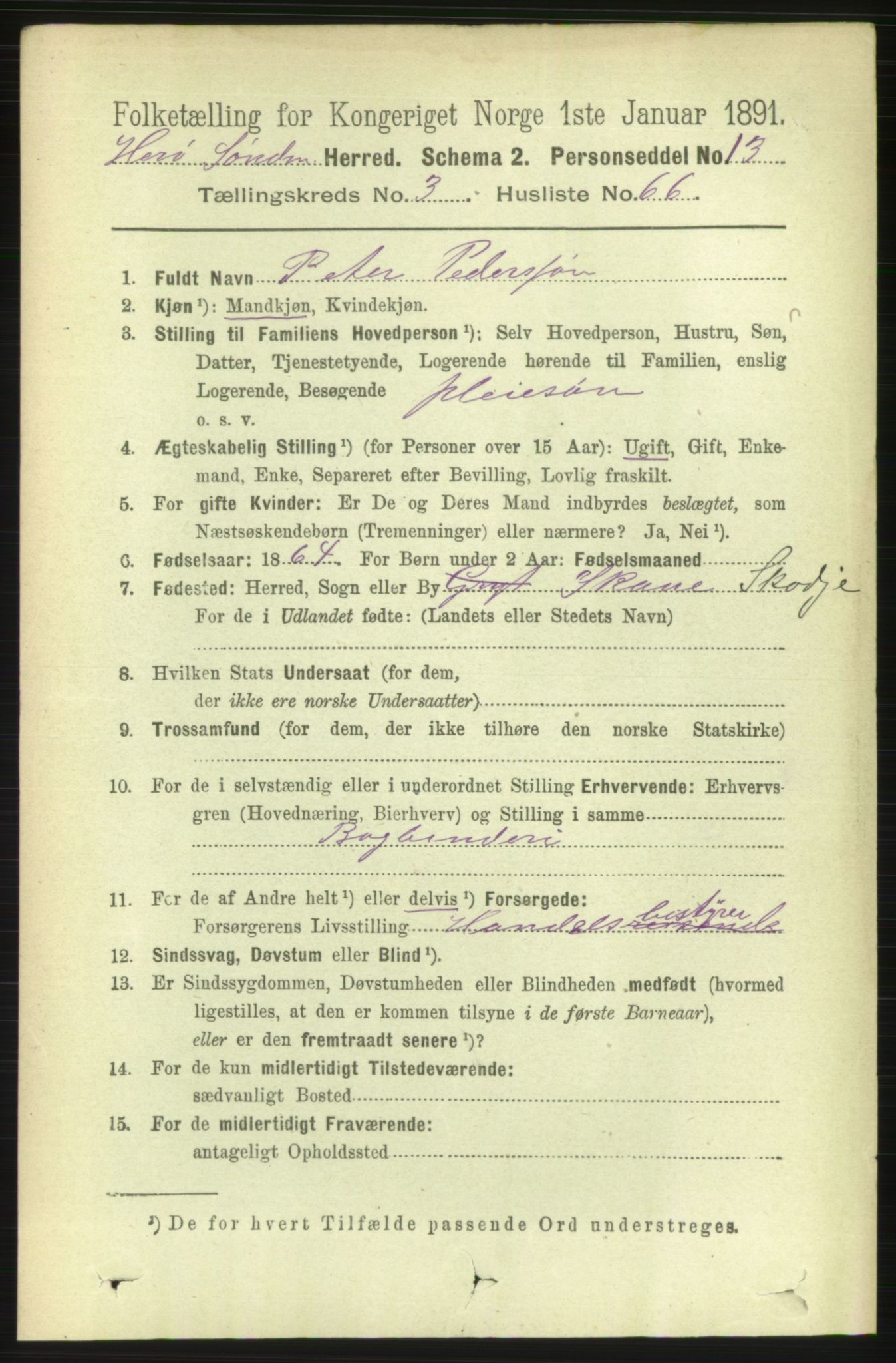 RA, 1891 census for 1515 Herøy, 1891, p. 1425