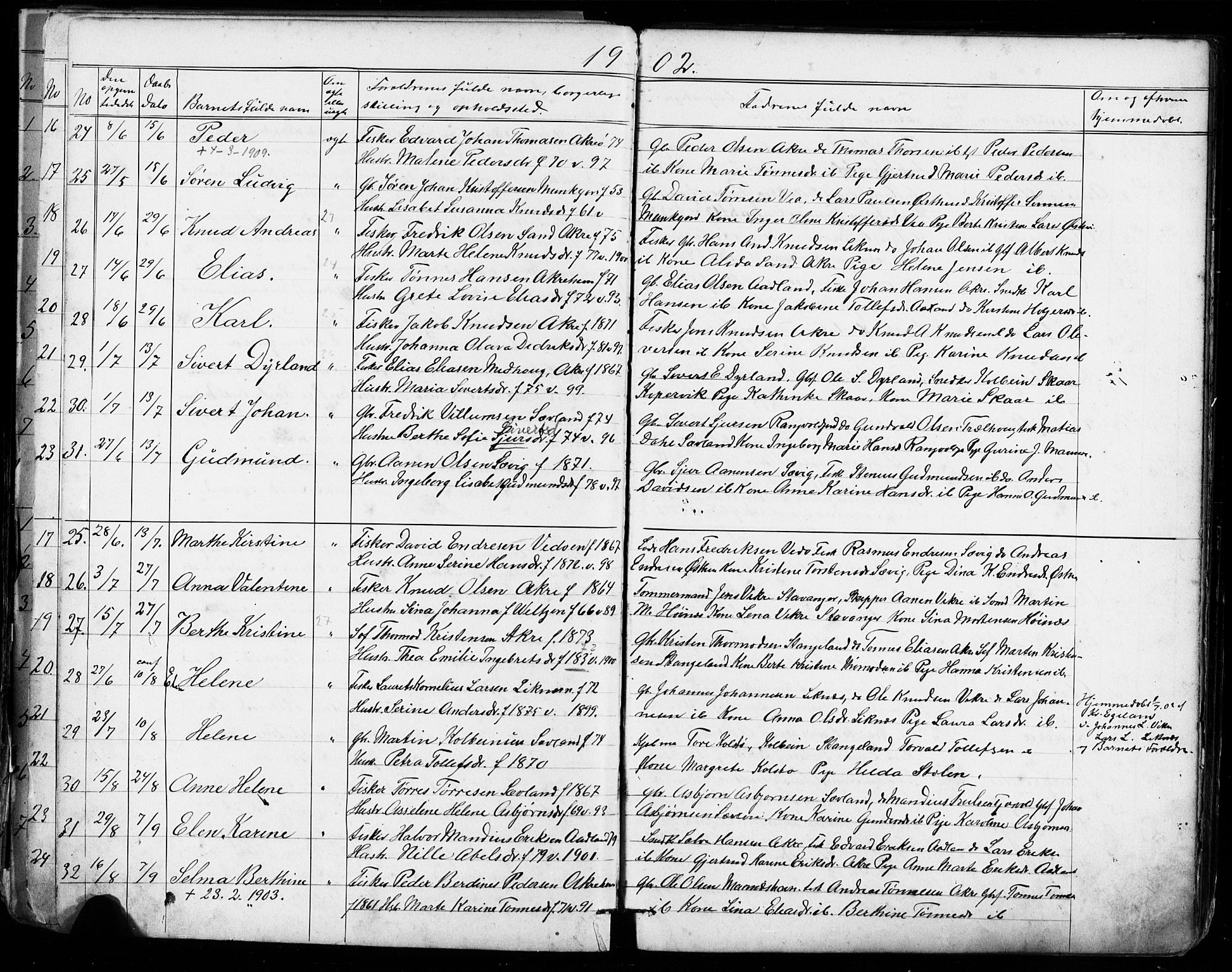Kopervik sokneprestkontor, AV/SAST-A-101850/H/Ha/Hab/L0002: Parish register (copy) no. B 2, 1881-1905, p. 107