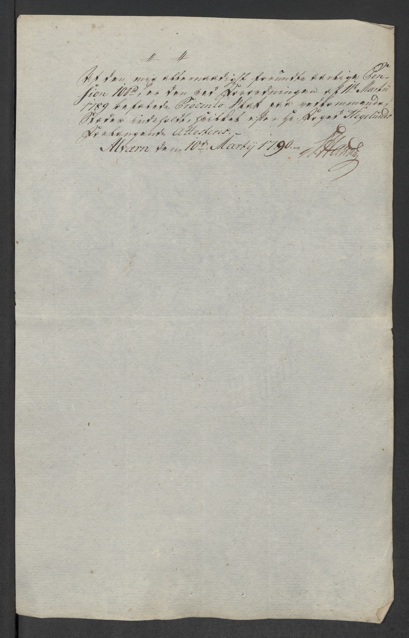 Rentekammeret inntil 1814, Reviderte regnskaper, Mindre regnskaper, AV/RA-EA-4068/Rf/Rfe/L0056:  Ytre og Indre Sogn fogderi, 1789, p. 40