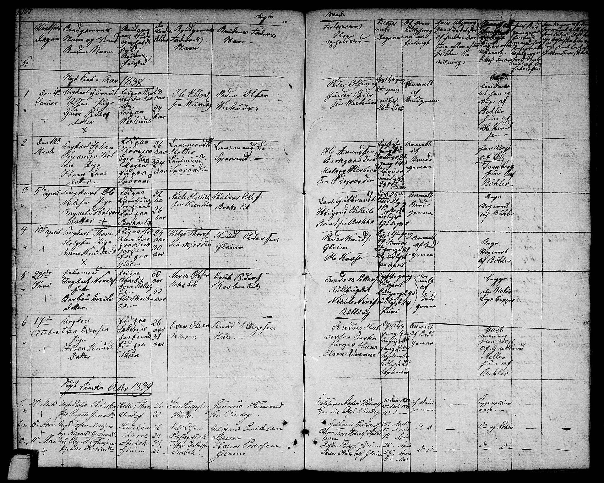 Rollag kirkebøker, SAKO/A-240/G/Gb/L0001: Parish register (copy) no. II 1, 1836-1877, p. 163