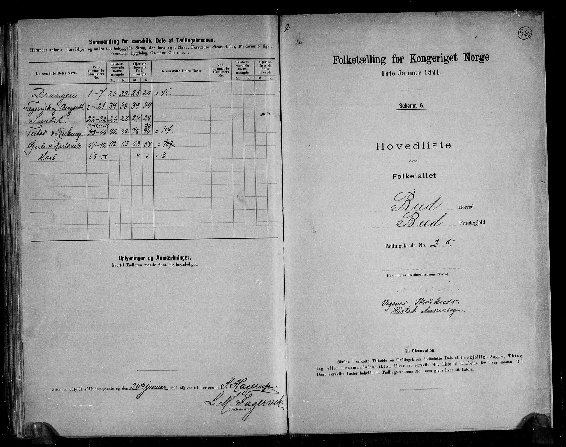 RA, 1891 census for 1549 Bud, 1891, p. 9