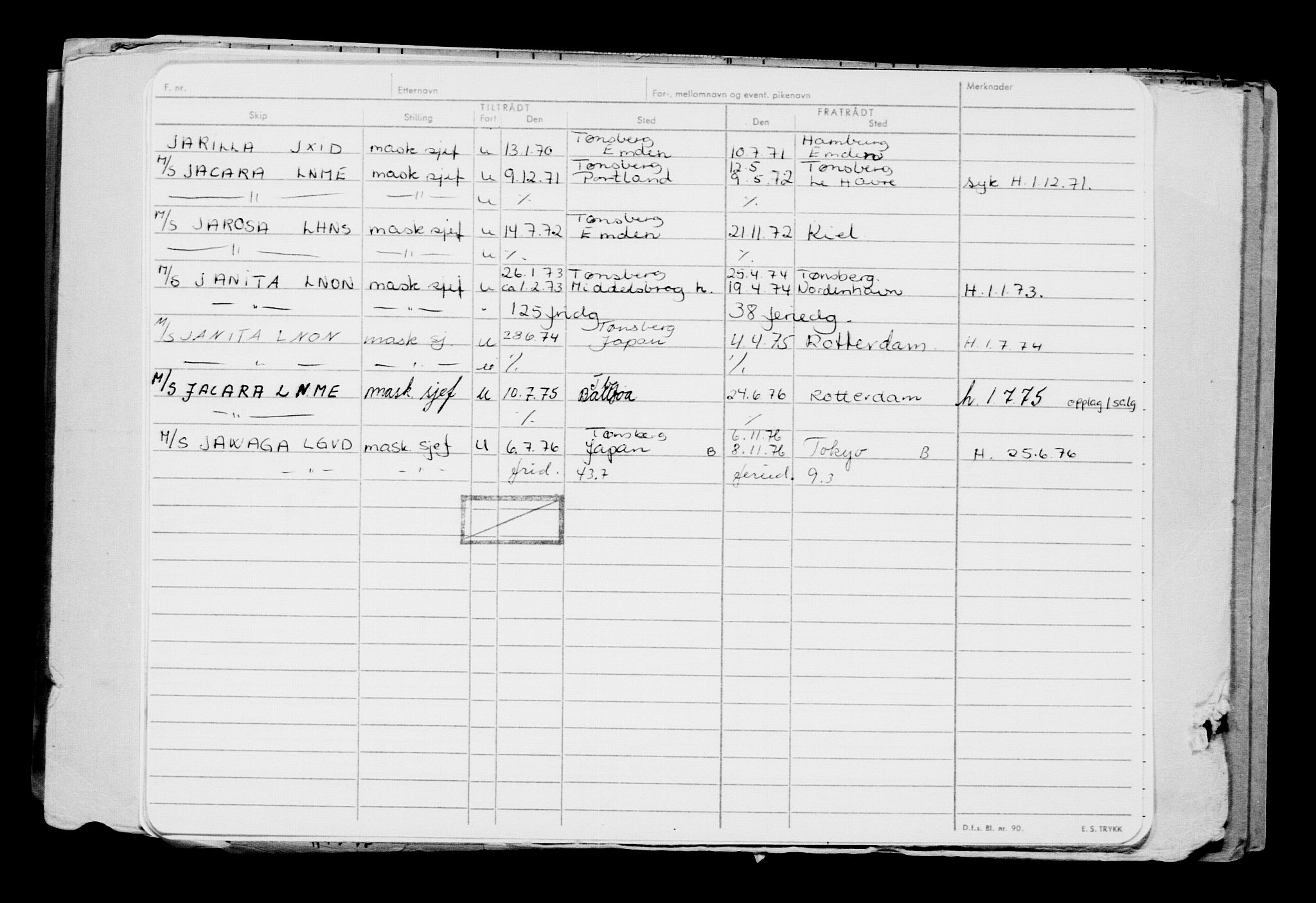 Direktoratet for sjømenn, AV/RA-S-3545/G/Gb/L0180: Hovedkort, 1920, p. 156