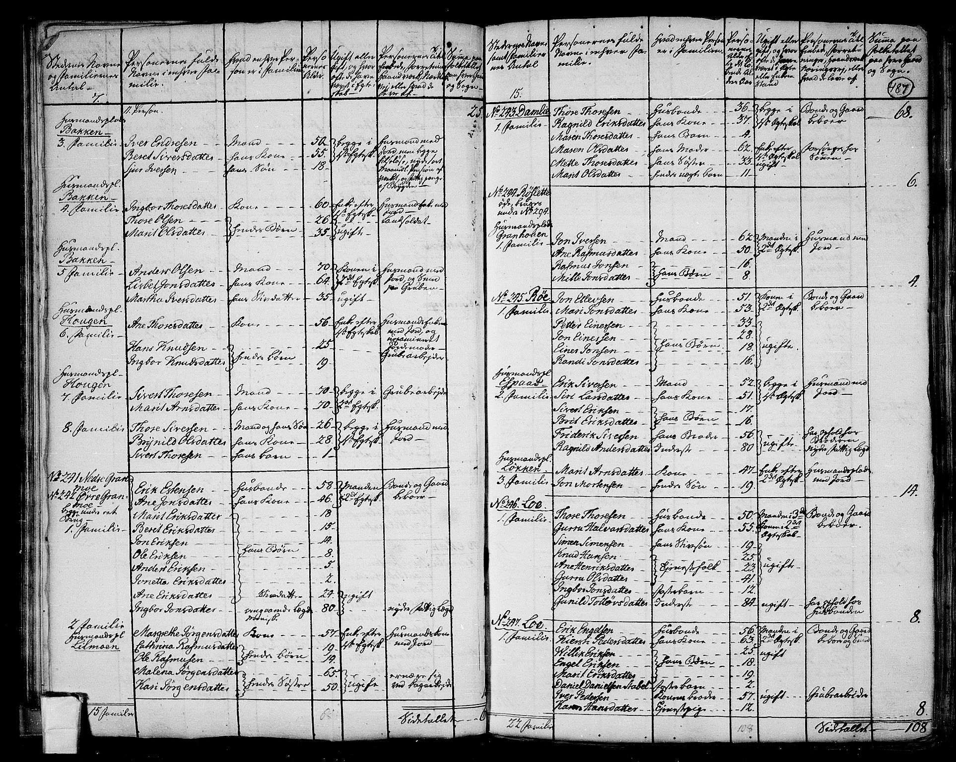 RA, 1801 census for 1636P Meldal, 1801, p. 486b-487a