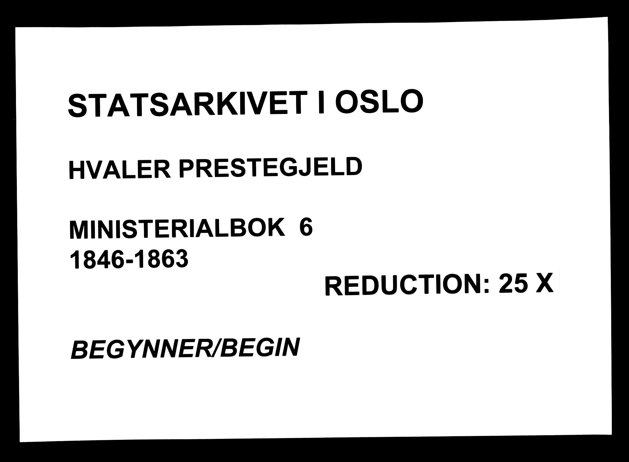 Hvaler prestekontor Kirkebøker, SAO/A-2001/F/Fa/L0006: Parish register (official) no. I 6, 1846-1863