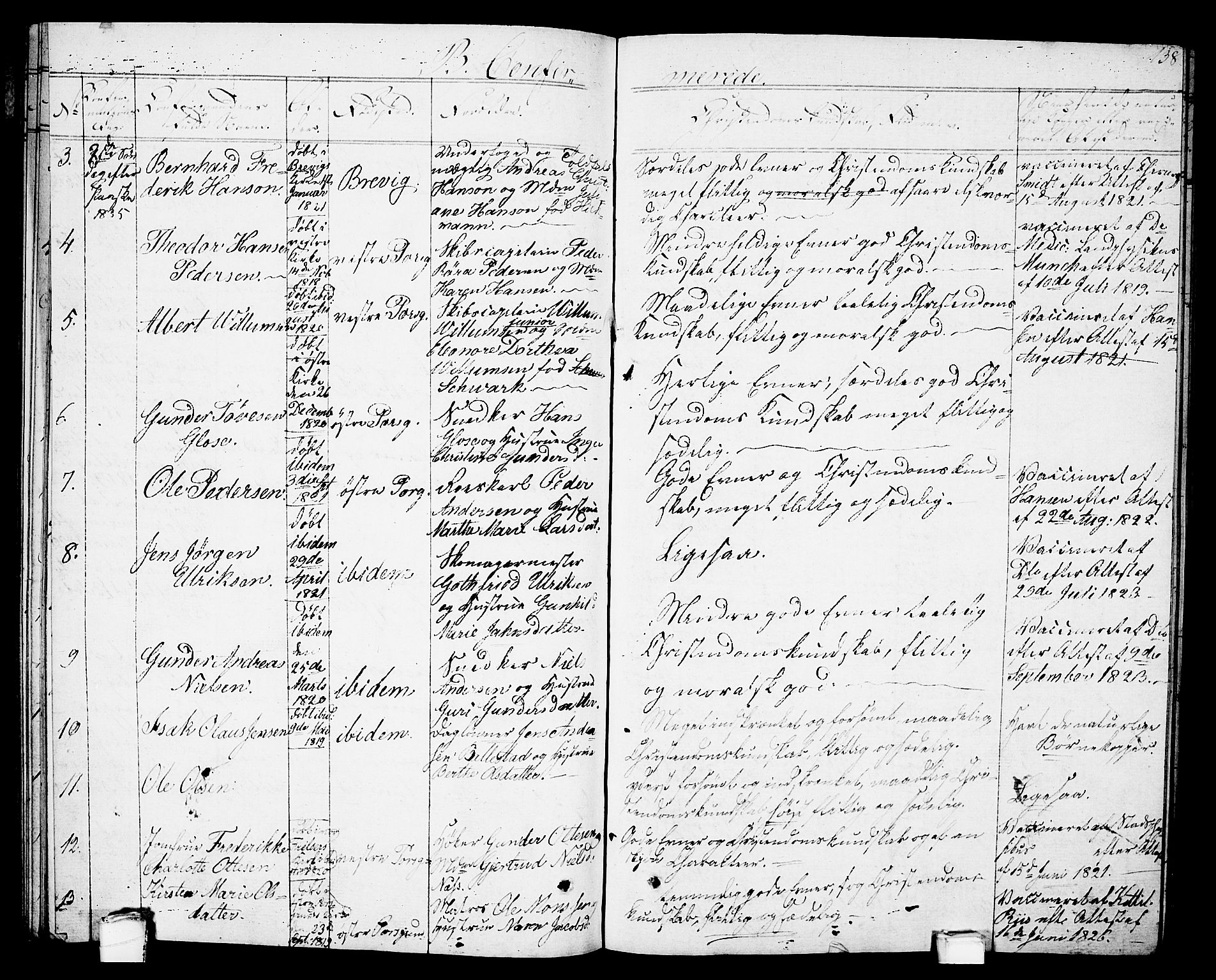 Porsgrunn kirkebøker , SAKO/A-104/G/Gb/L0002: Parish register (copy) no. II 2, 1828-1841, p. 138