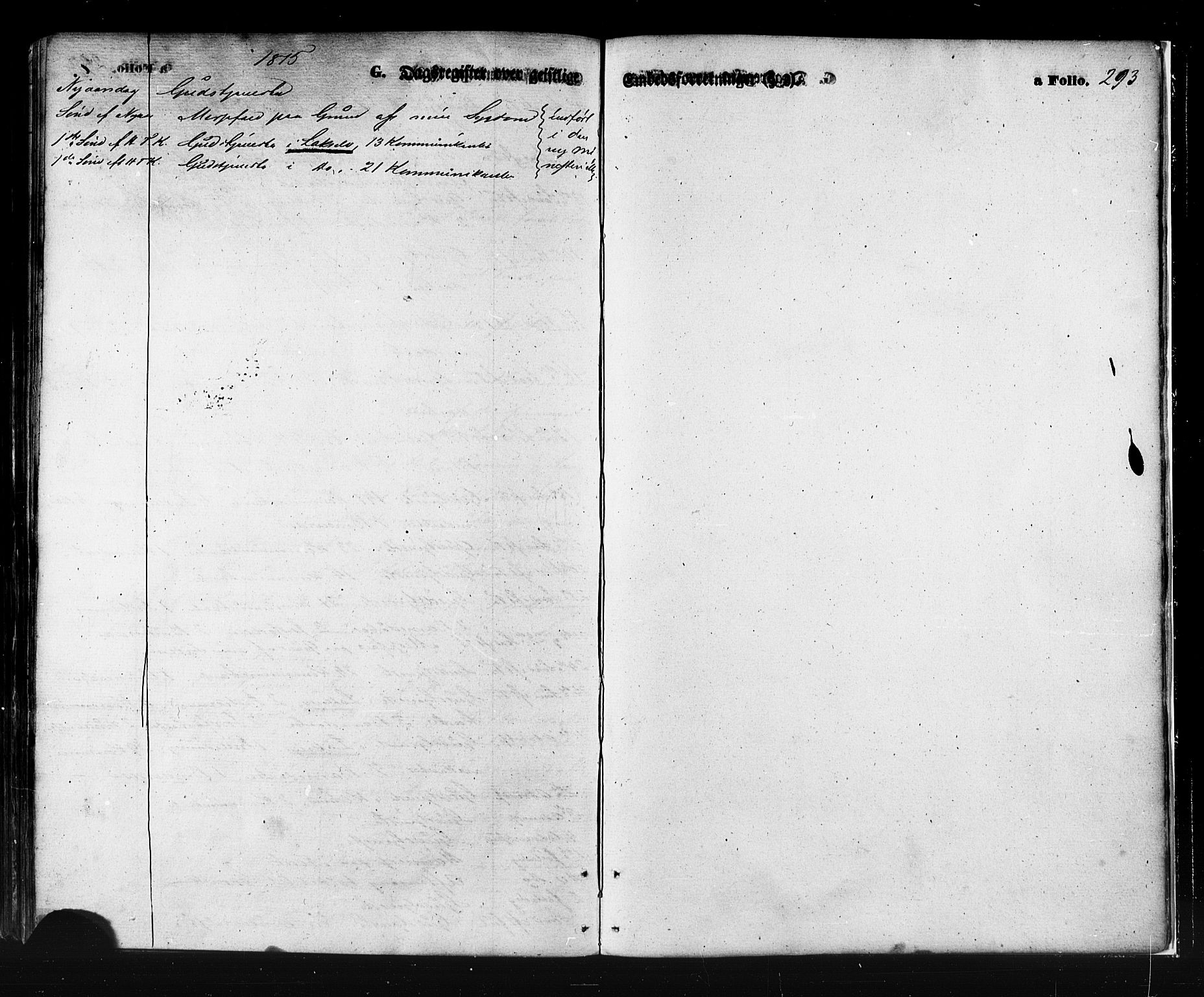 Kistrand/Porsanger sokneprestembete, SATØ/S-1351/H/Ha/L0005.kirke: Parish register (official) no. 5, 1860-1874, p. 293