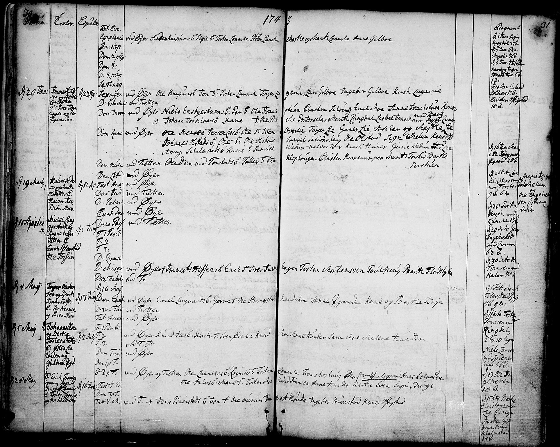 Øyer prestekontor, SAH/PREST-084/H/Ha/Haa/L0002: Parish register (official) no. 2, 1733-1784, p. 30-31