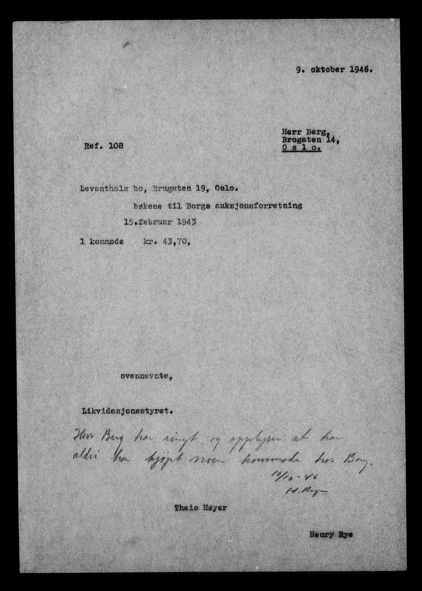 Justisdepartementet, Tilbakeføringskontoret for inndratte formuer, RA/S-1564/H/Hc/Hcc/L0956: --, 1945-1947, p. 457