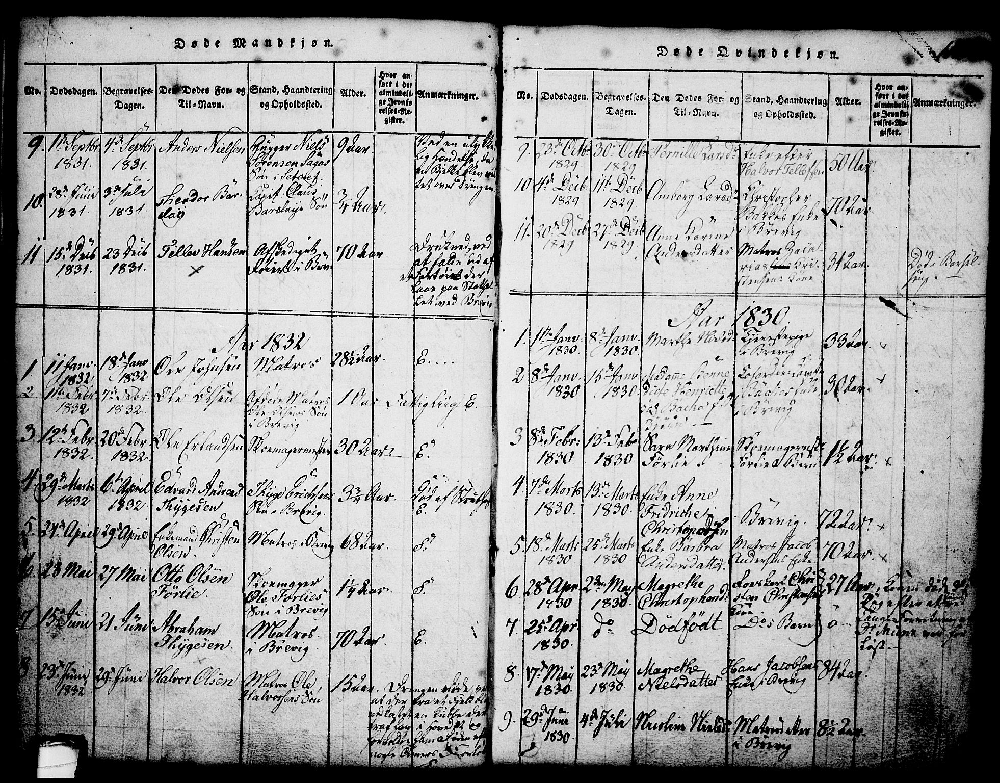 Brevik kirkebøker, SAKO/A-255/G/Ga/L0001: Parish register (copy) no. 1, 1814-1845, p. 112
