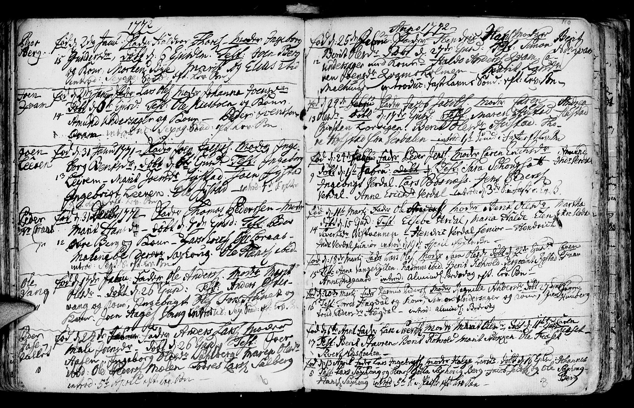 Ministerialprotokoller, klokkerbøker og fødselsregistre - Nord-Trøndelag, SAT/A-1458/730/L0273: Parish register (official) no. 730A02, 1762-1802, p. 110