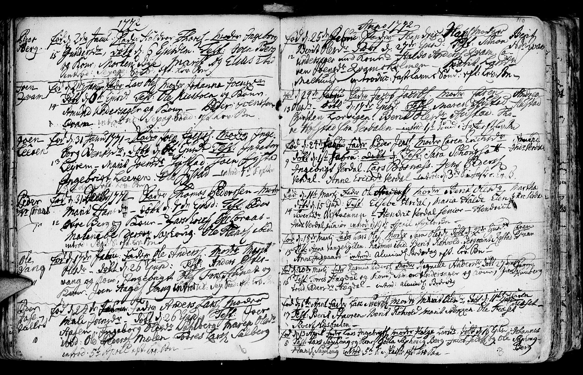 Ministerialprotokoller, klokkerbøker og fødselsregistre - Nord-Trøndelag, AV/SAT-A-1458/730/L0273: Parish register (official) no. 730A02, 1762-1802, p. 110