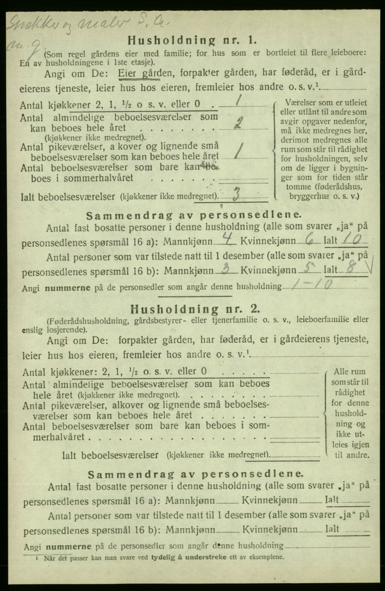 SAB, 1920 census for Skånevik, 1920, p. 2098